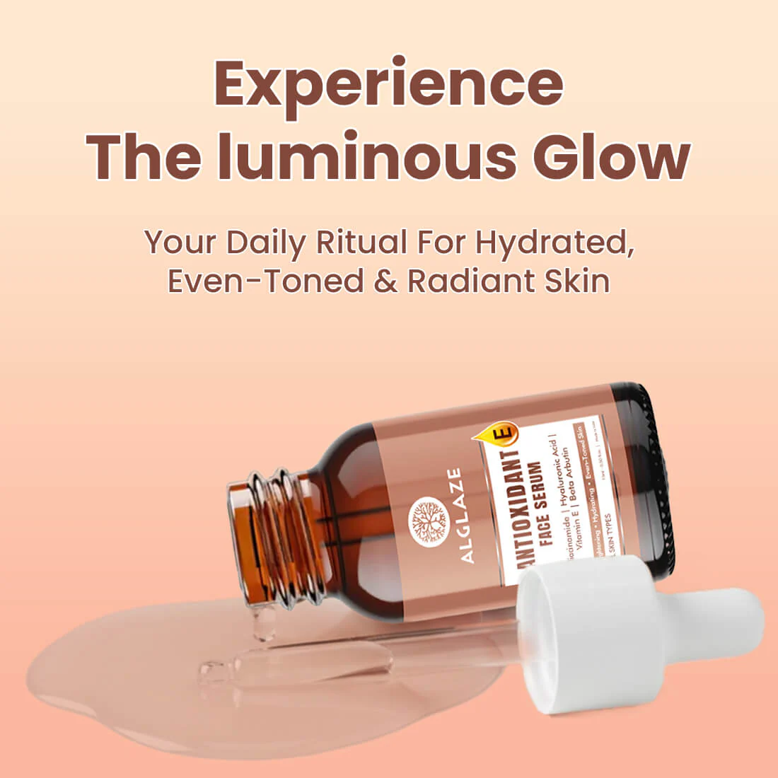 Antioxidant E Face Serum with Niacinamide & Hyaluronic Acid - Image 9