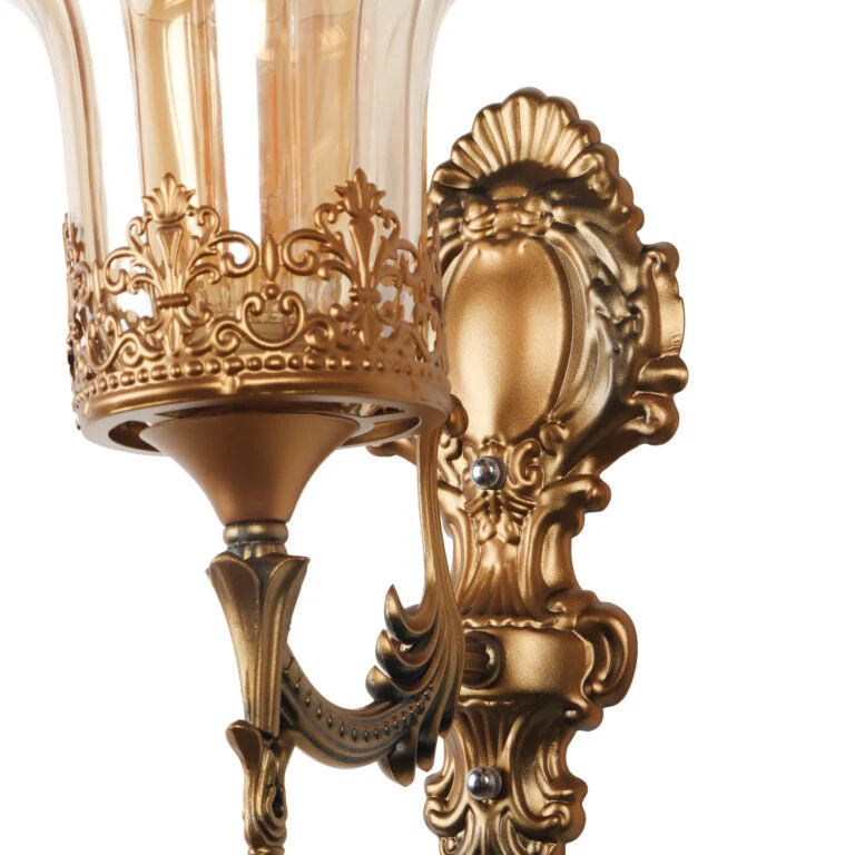 Antique Brass Finish Wall Light - Image 7