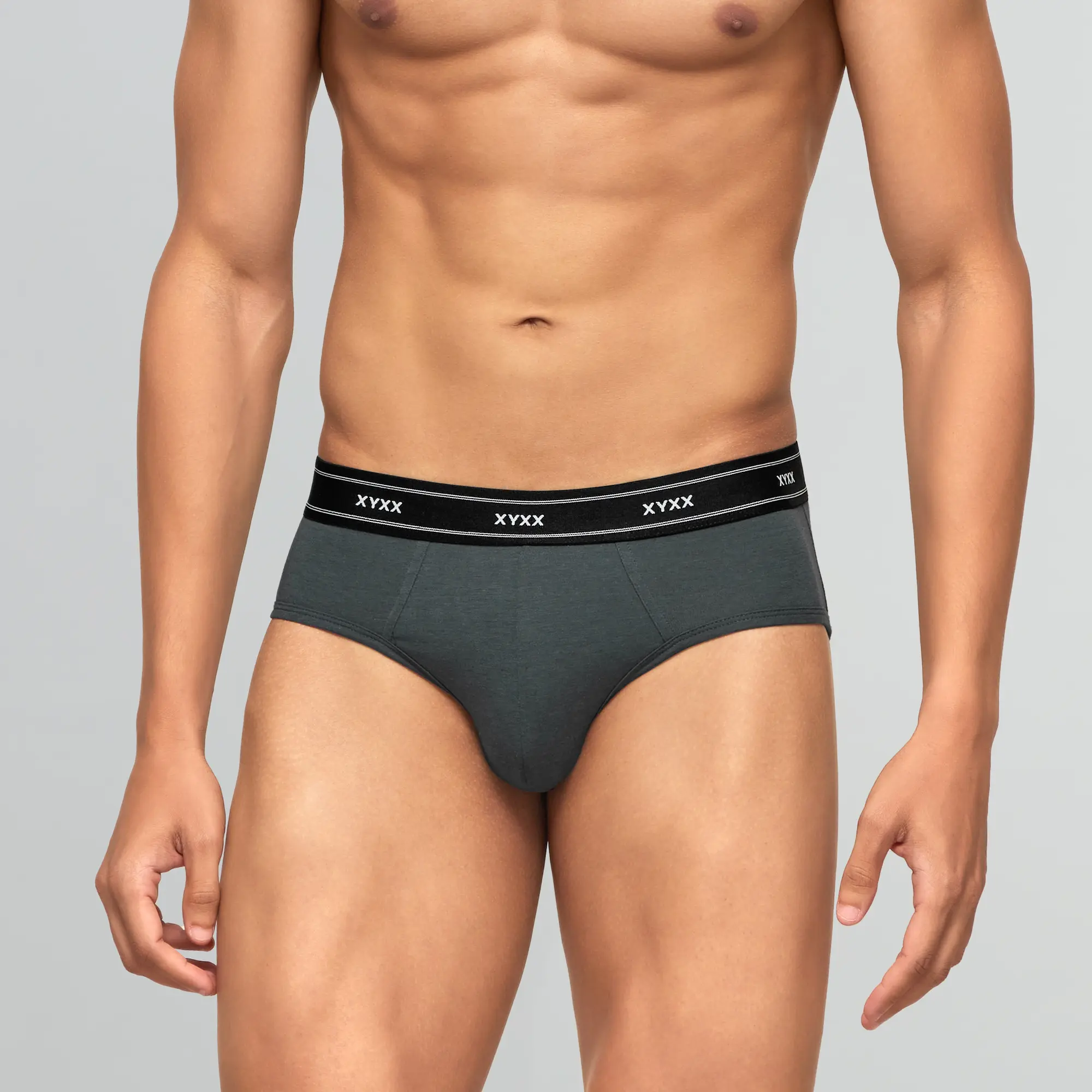Apollo Bamboo Cotton Briefs Graphite Grey