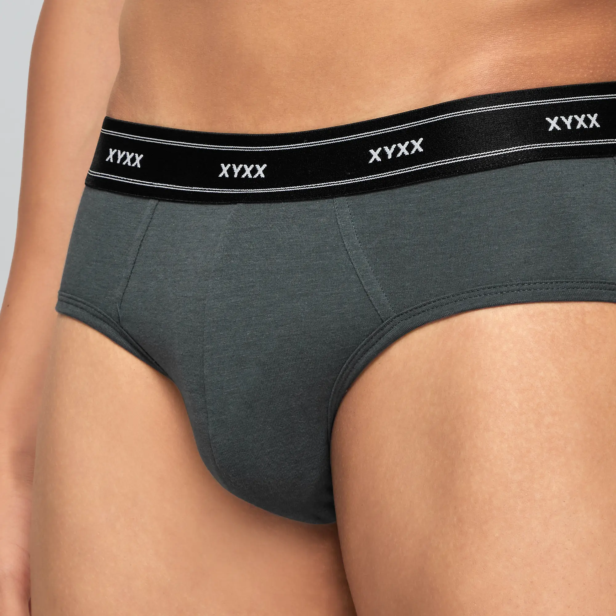 Apollo Bamboo Cotton Briefs Graphite Grey - Image 6