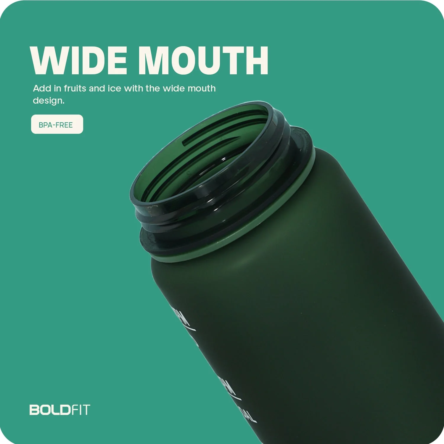 Aqua Motivational Bottle Hunter Green - 1L - Image 6