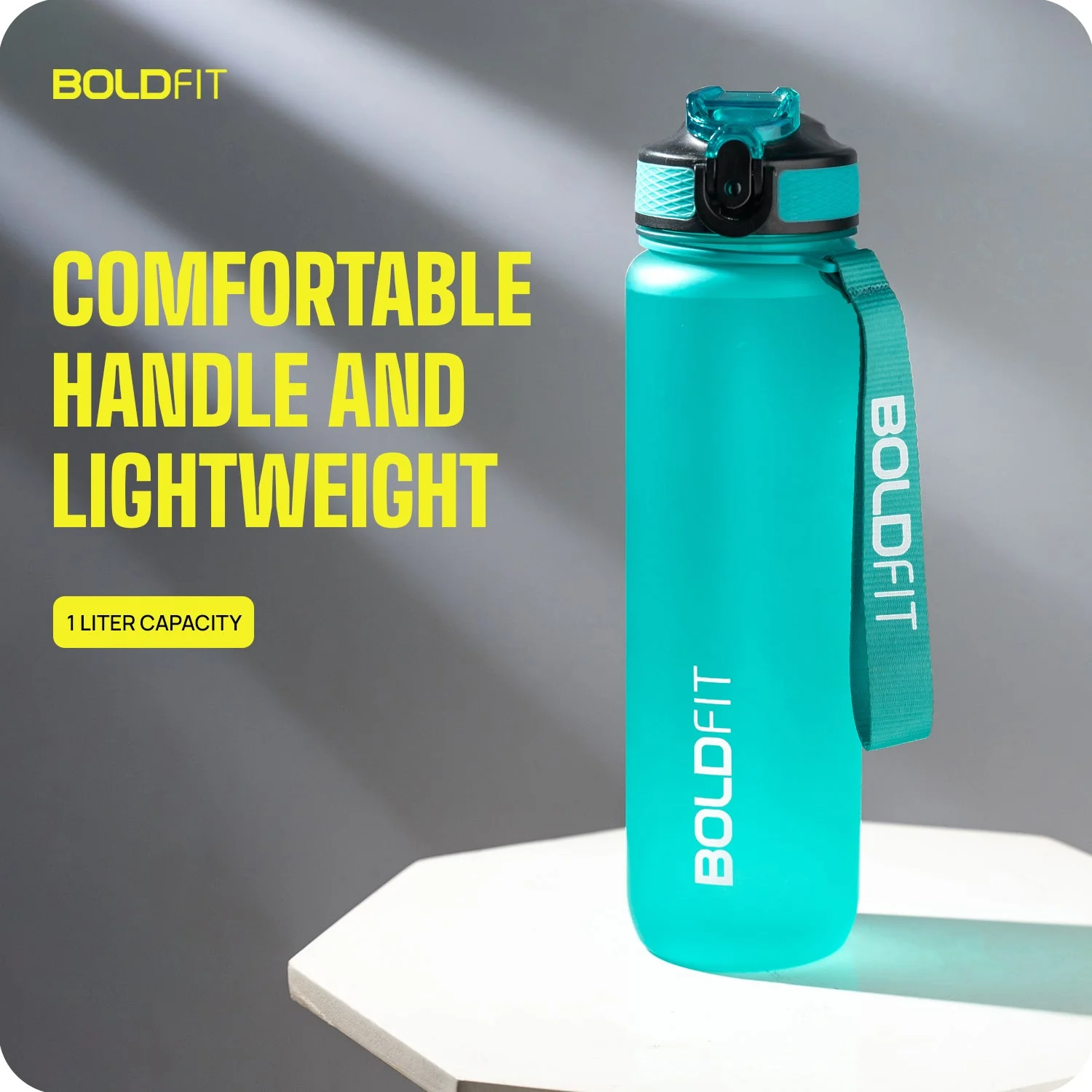 Aqua Motivational Bottle Mint Green - 1L - Image 2