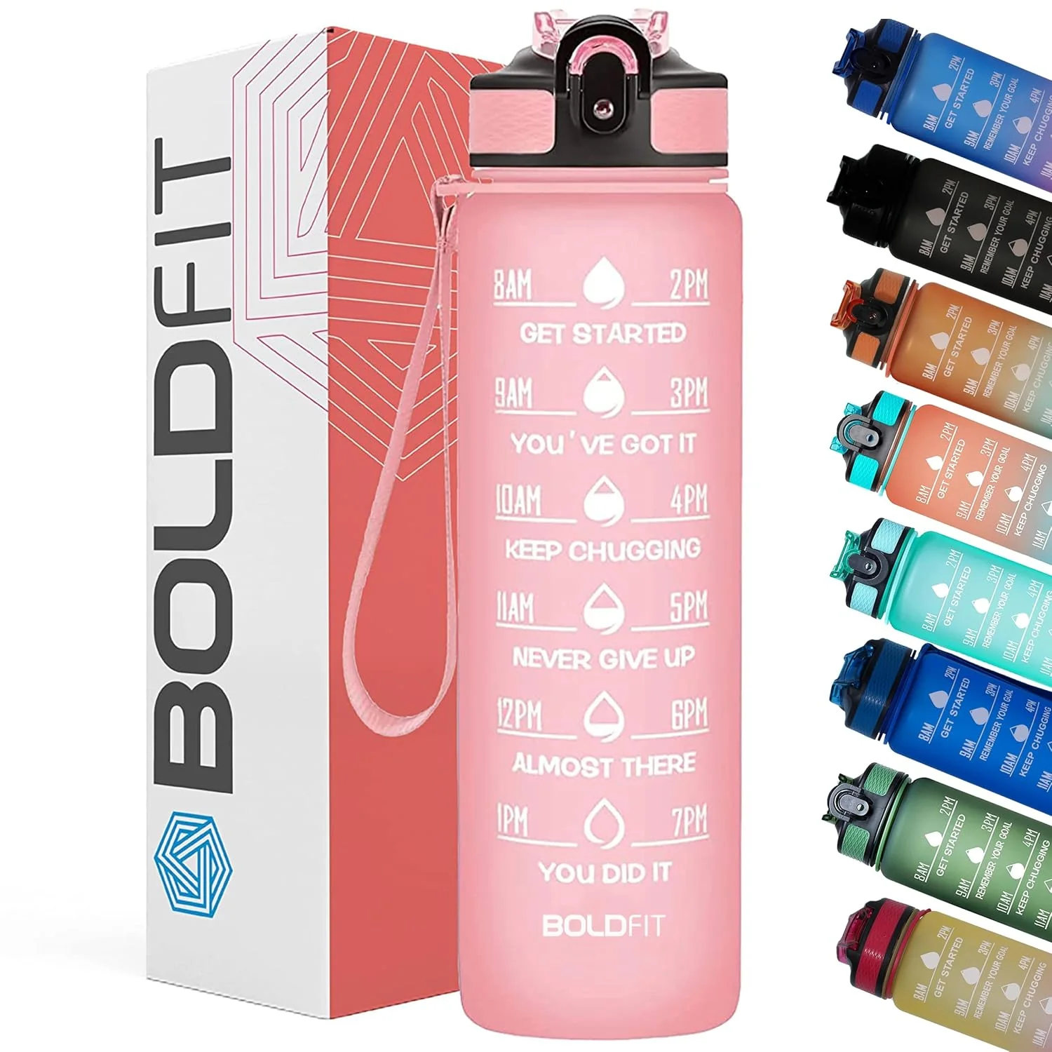 Aqua Motivational Bottle Pink - 1L - Image 7