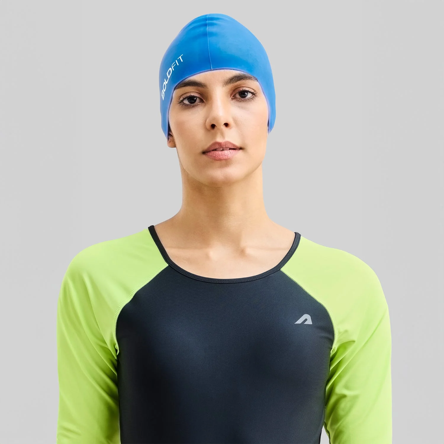AquaFlex Swim Cap - Blue - Image 2