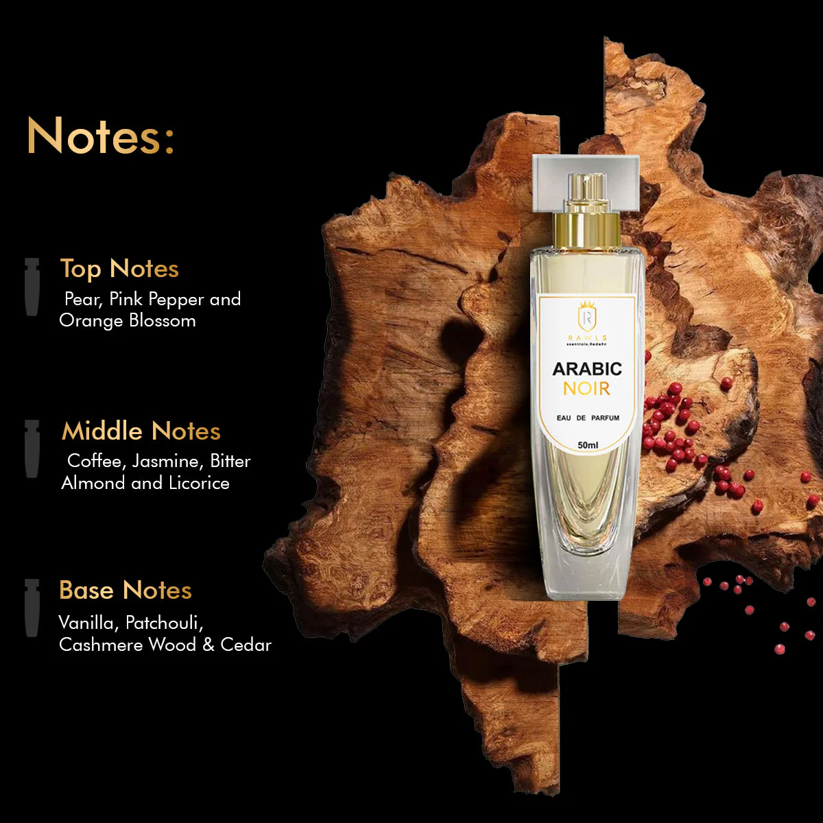 Arabic Noir Eau de Parfum (50 ml) - Image 4
