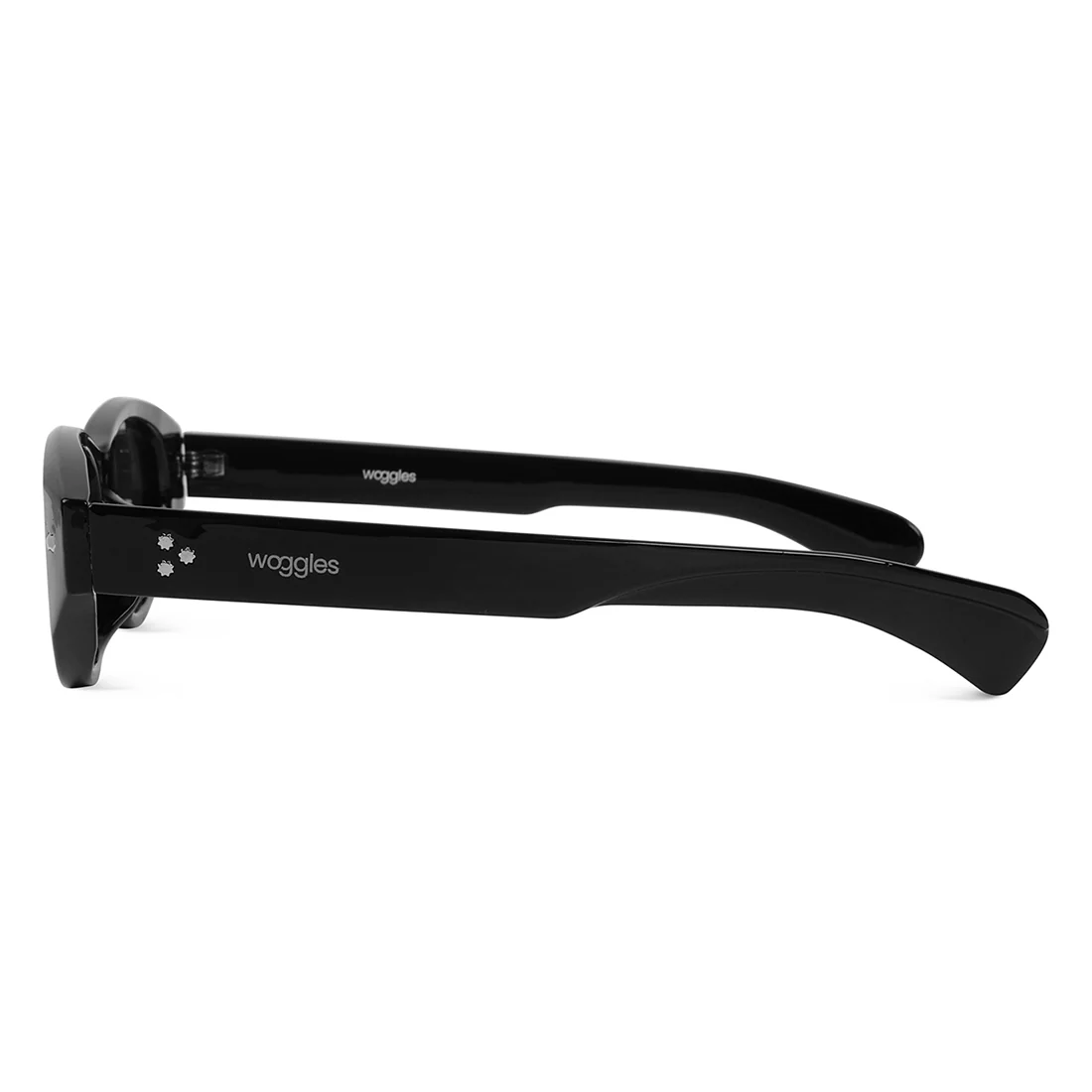 Arum Black Oval Sunglasses - Image 5