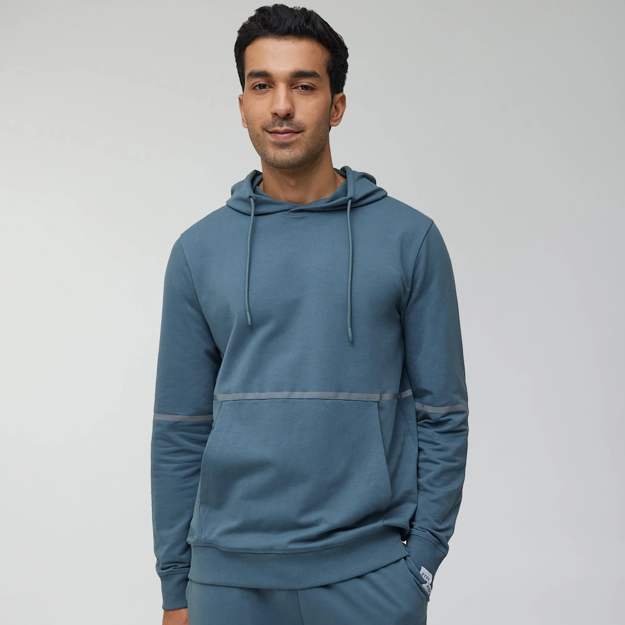 Ascent French Terry Cotton Blend Hoodie and Joggers Co-Ord Storm Grey - Image 3
