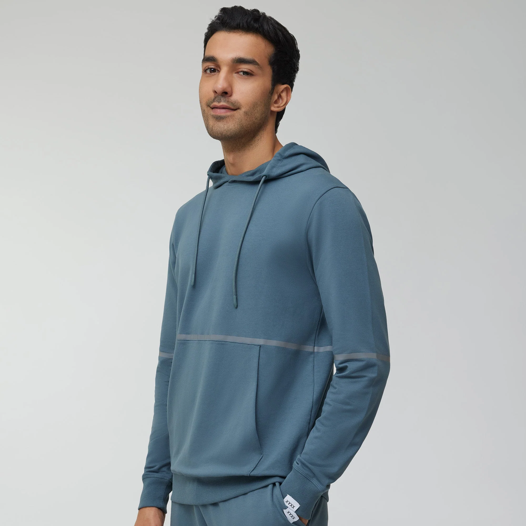 Ascent French Terry Cotton Blend Hoodie and Joggers Co-Ord Storm Grey - Image 4