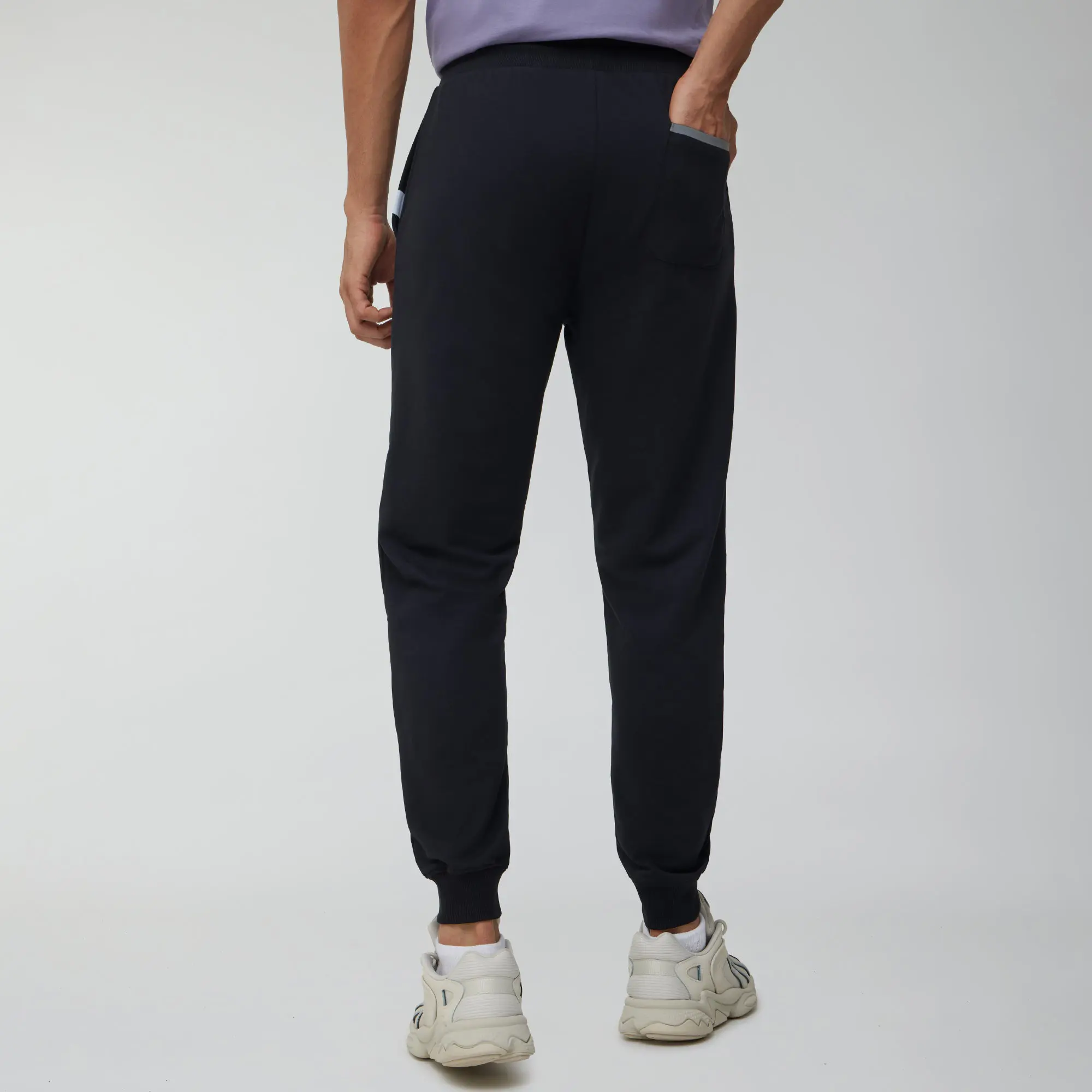 Ascent French Terry Cotton Blend Joggers Pitch Black - Image 4