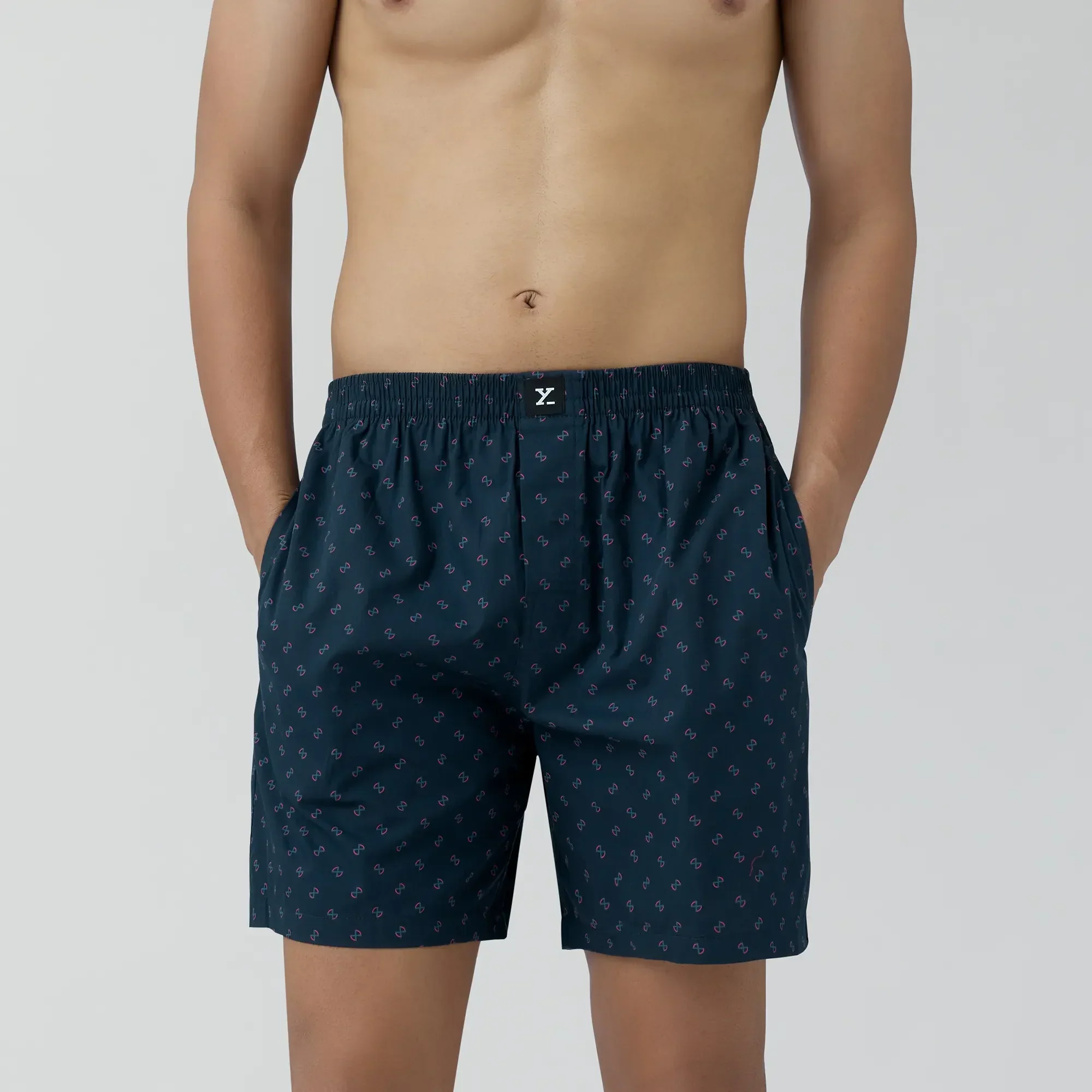 Astor Combed Cotton Boxer Shorts Infinity Black - Image 3