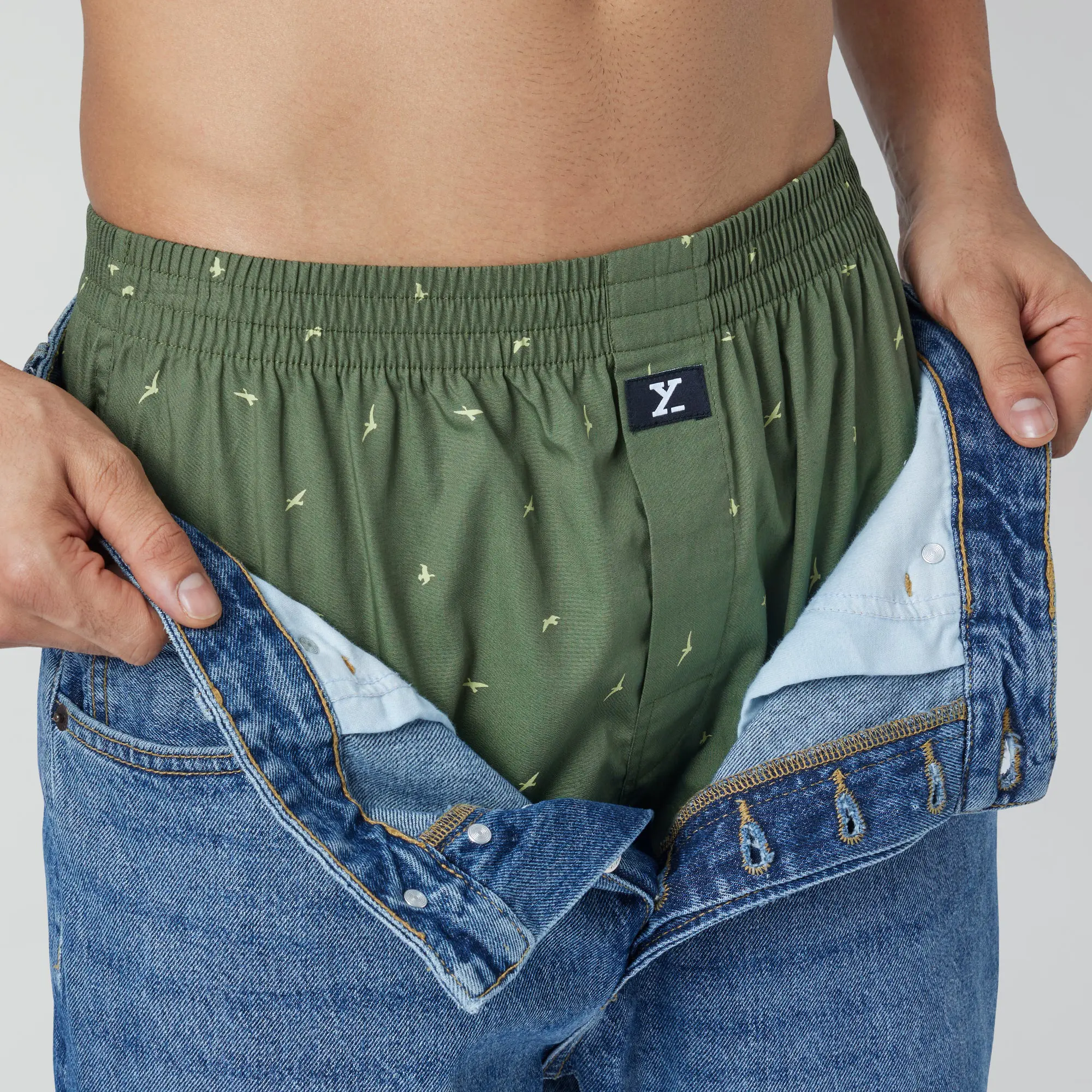 Astor Lounge Inner Boxers Wings Green - Image 3