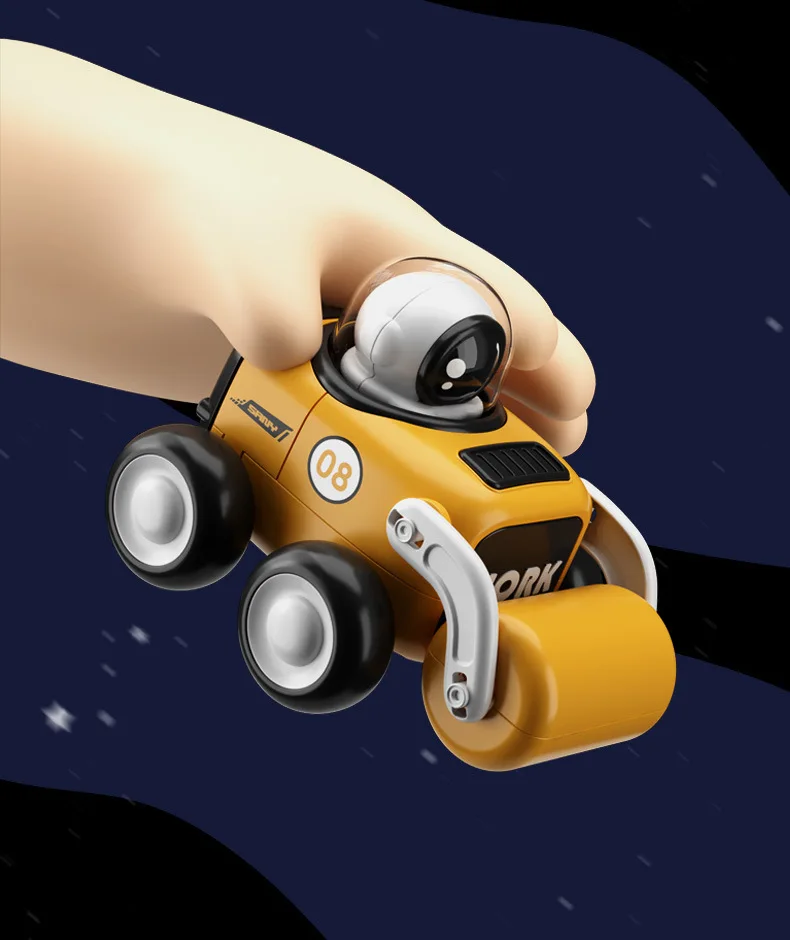 Astro Robot in Engineering Vehicle Press n Go Toy for Kids - Image 5