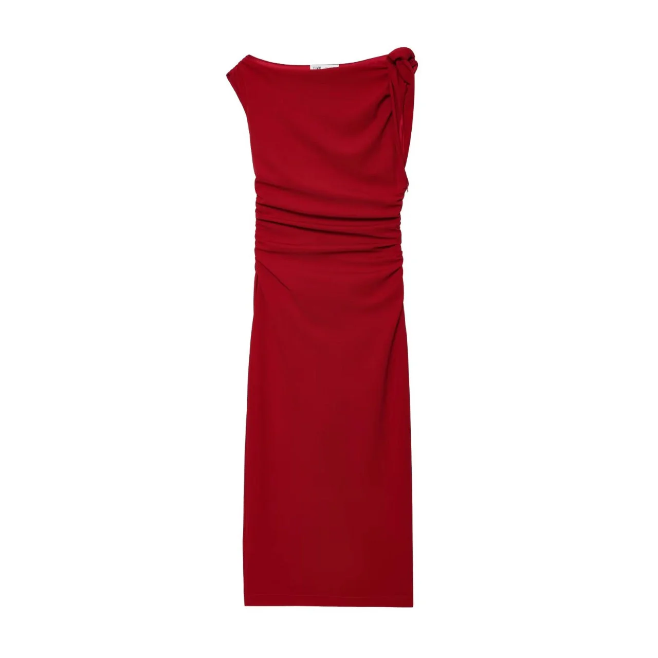 ASYMMETRIC MIDI DRESS - Image 4