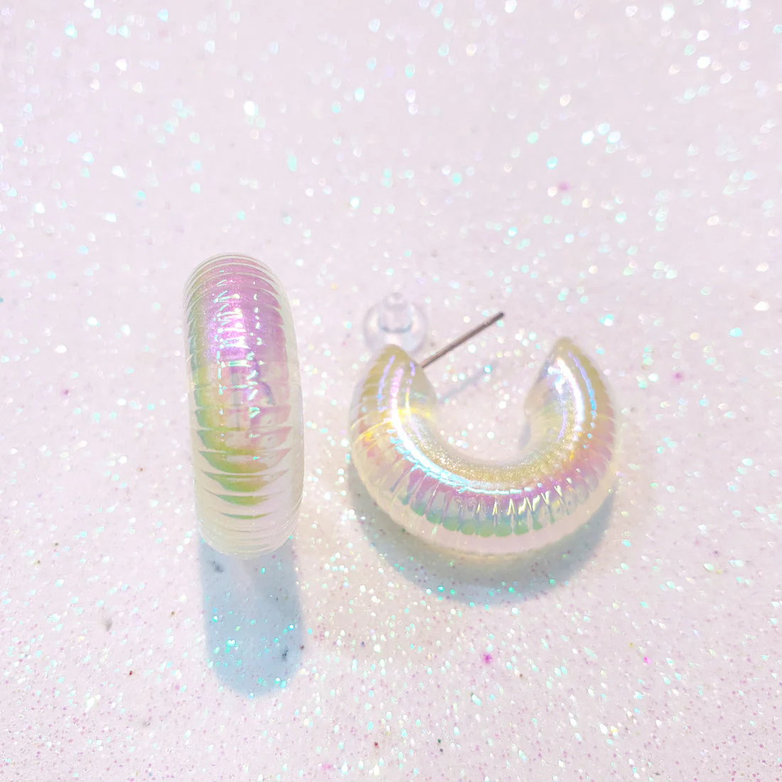Aurora Hoops Clear Drop Earring — Buy Any 5 for Rs. 599 - Image 6