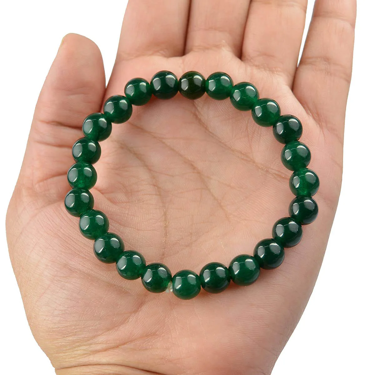 Authentic Green Aventurine Crystal Bracelet for Reiki Healing 8 MM - Image 3