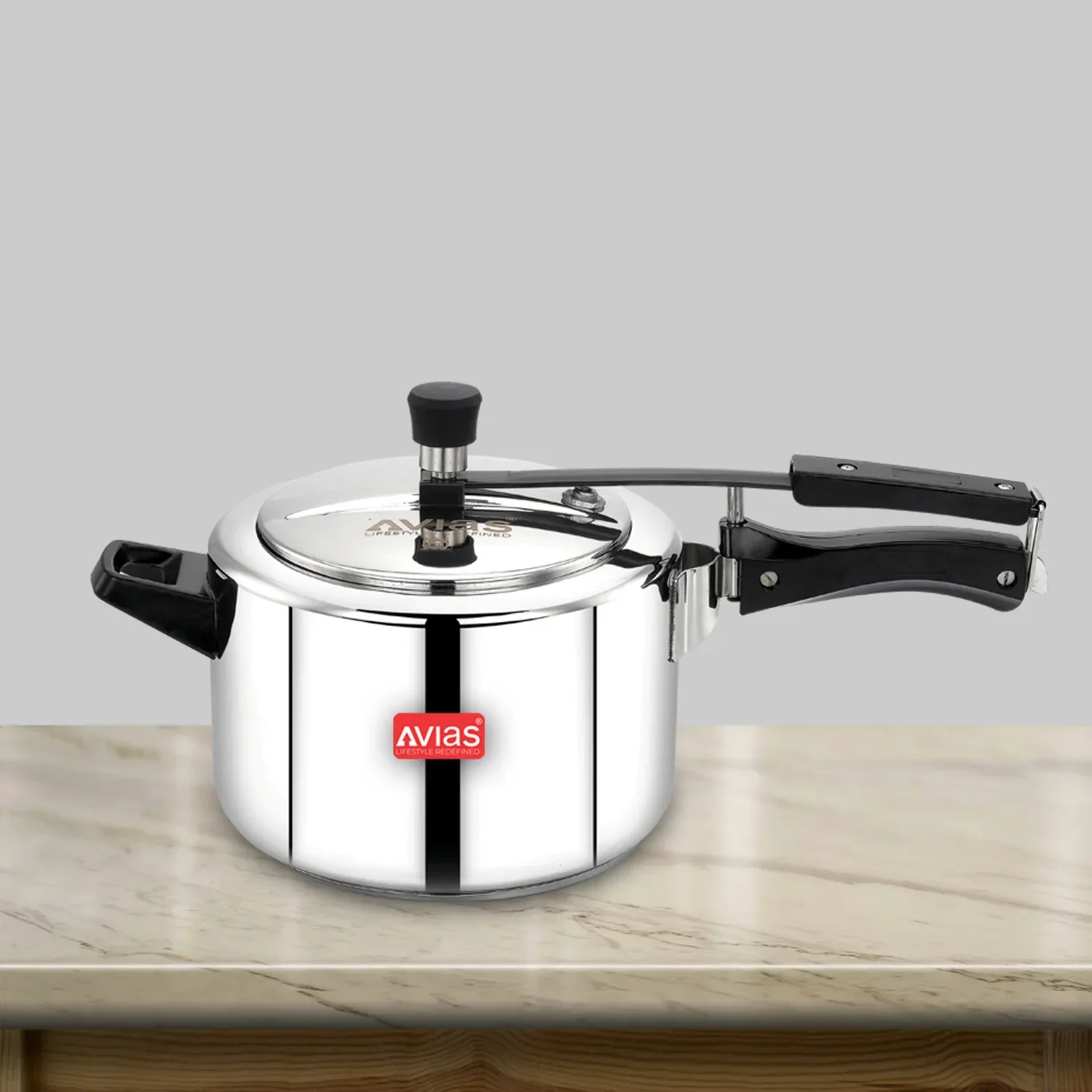 AVIAS Ceres Stainless Steel Premium Pressure Cooker Inner Lid | Sandwich Bottom | Induction base | 1.2mm Thickness | 2L/3L/5L - Image 2