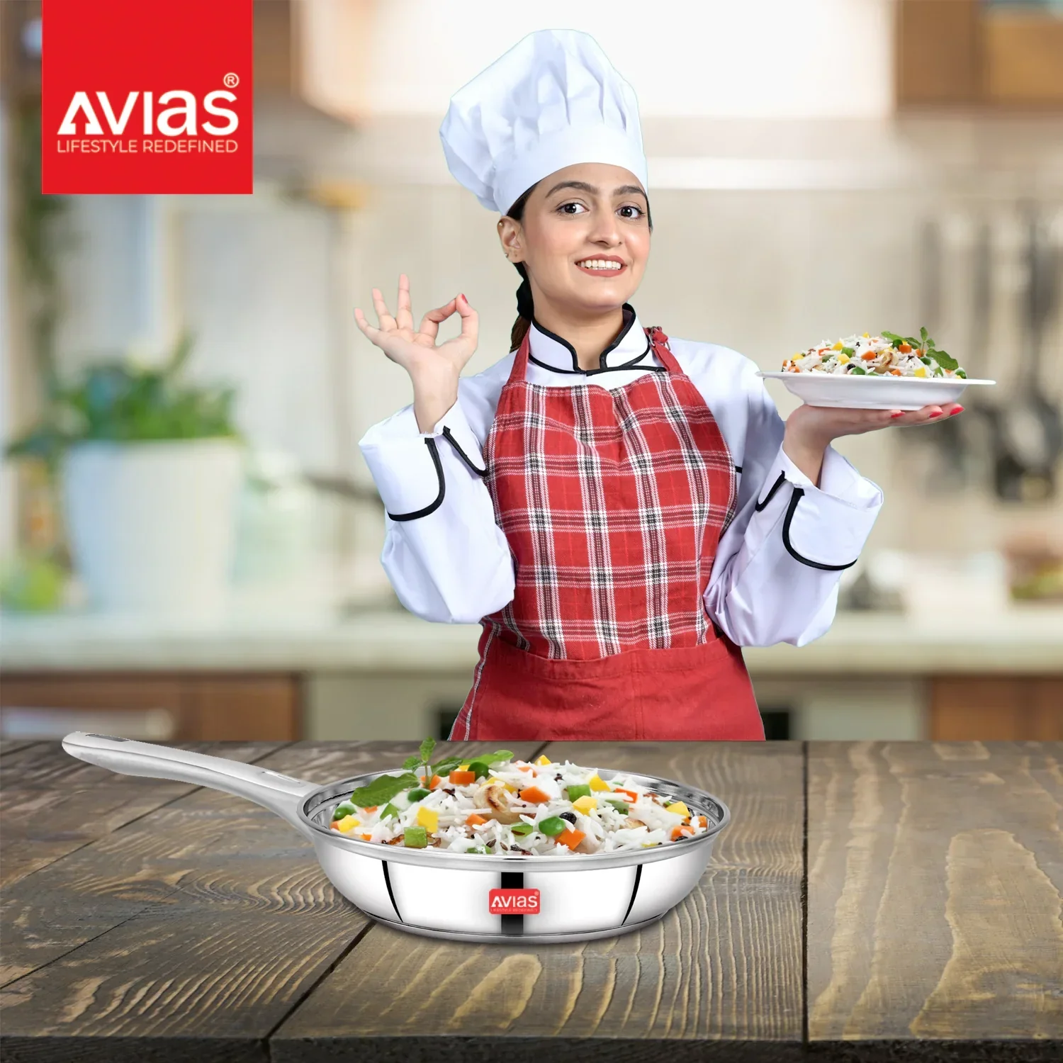 AVIAS Inox IB stainless steel Frypan | Induction friendly | Sandwich bottom | Robust | Silver Satin finish | 20cm/ 22cm - Image 10