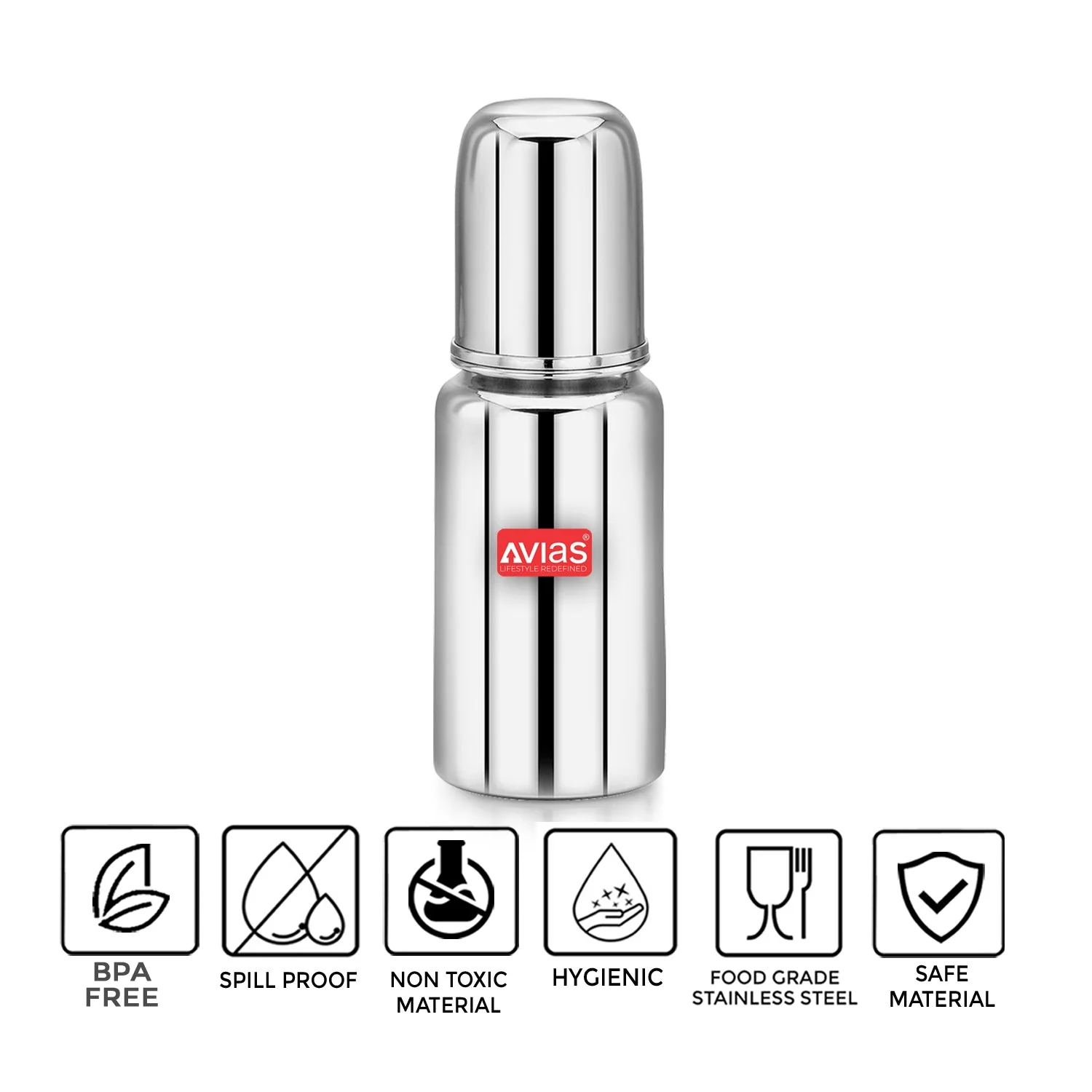 AVIAS Nova Feeding Bottle | BPA free | Leak and spill proof | 3 sizes- 150ml/200ml/250ml - Image 8