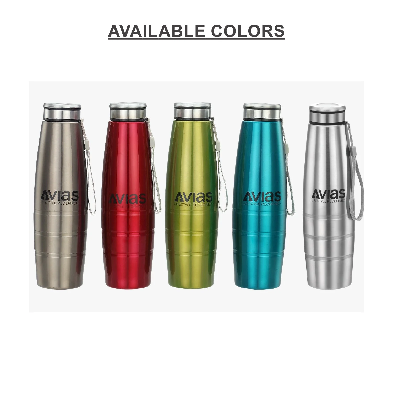 AVIAS Premia 1000ml Water Bottle  | Stainless steel | Odor free and highly durable | leak proof lid - Image 3