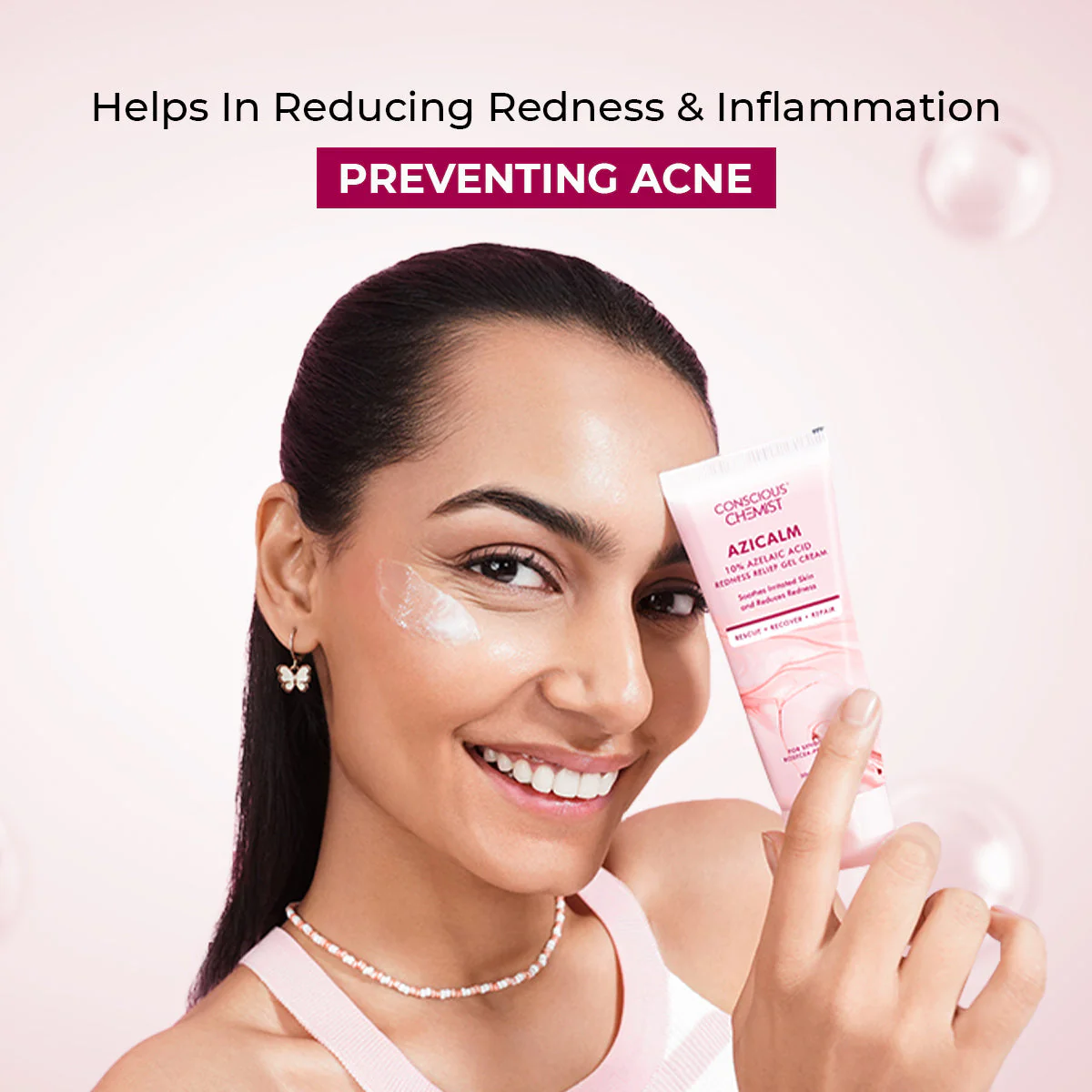 Azicalm Redness & Inflammation Relief Cream | 10% Azelaic Acid | 50 gms | BS - Image 7