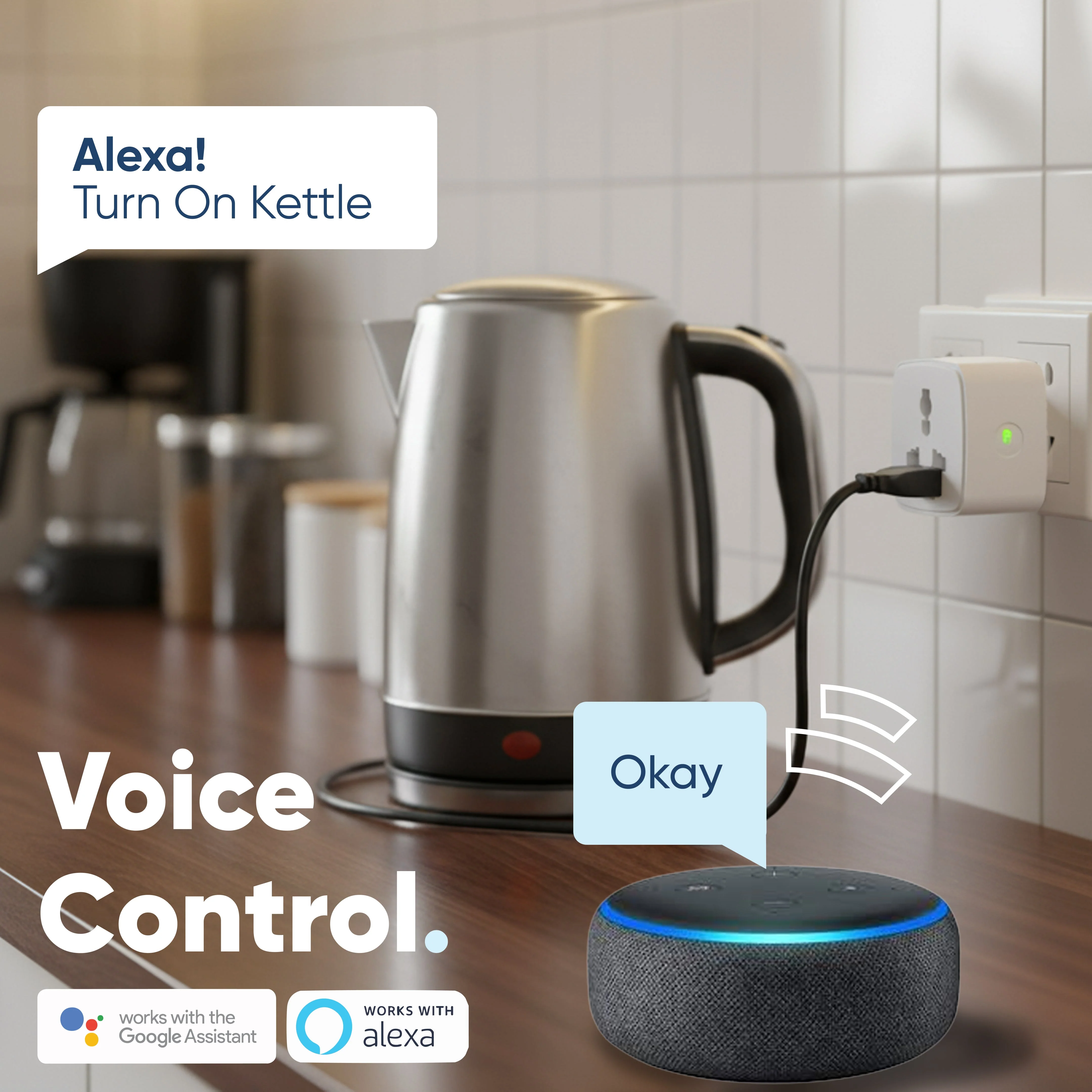 AZIOT 10amp Smart Plug - Wifi/Bluetooth Enabled - Image 6