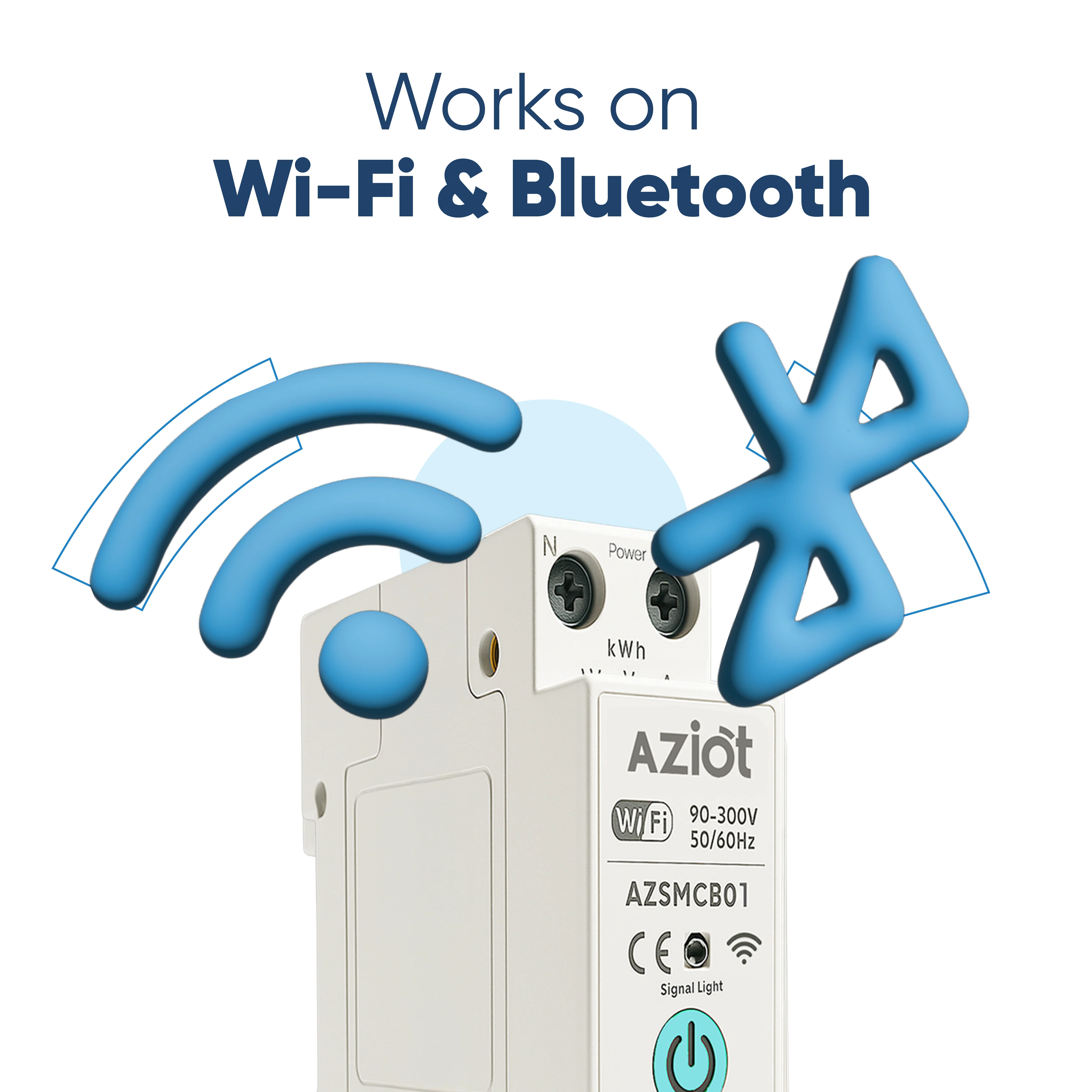 Aziot 1P 63A WiFi Smart Circuit Breaker with Power Monitoring, Remote & Voice Control | Compatible with EV Chargers, Geysers, Water Pumps, Room Heaters, and Heavy-Duty Appliances | SmartLife App - Image 4