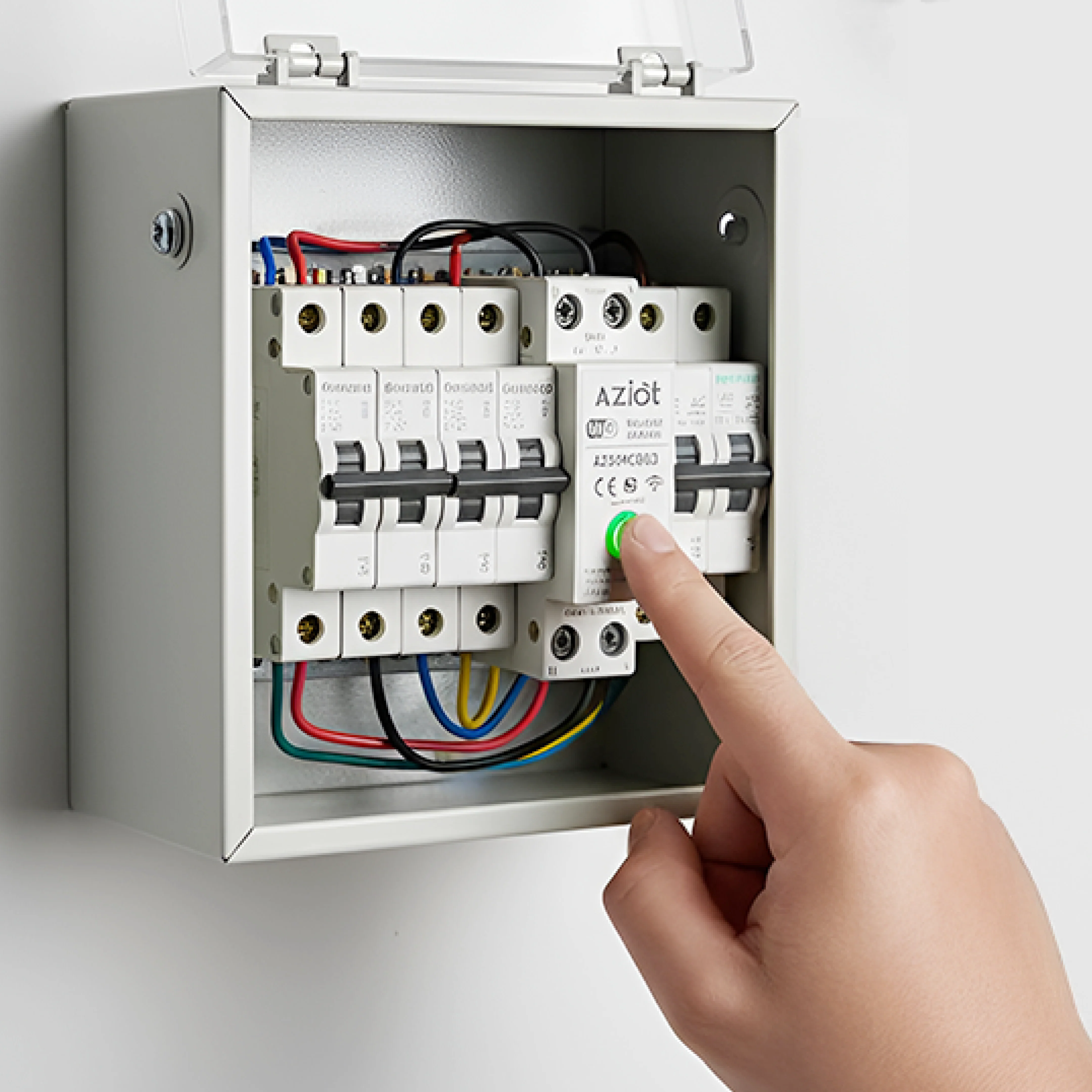 AZIOT 1P 63A WiFi Smart Circuit Breaker with Power Monitoring, Remote & Voice Control | Over/Undervoltage & Overcurrent Protection | Works with EV Chargers, Heaters, Pumps | SmartLife App - Image 2