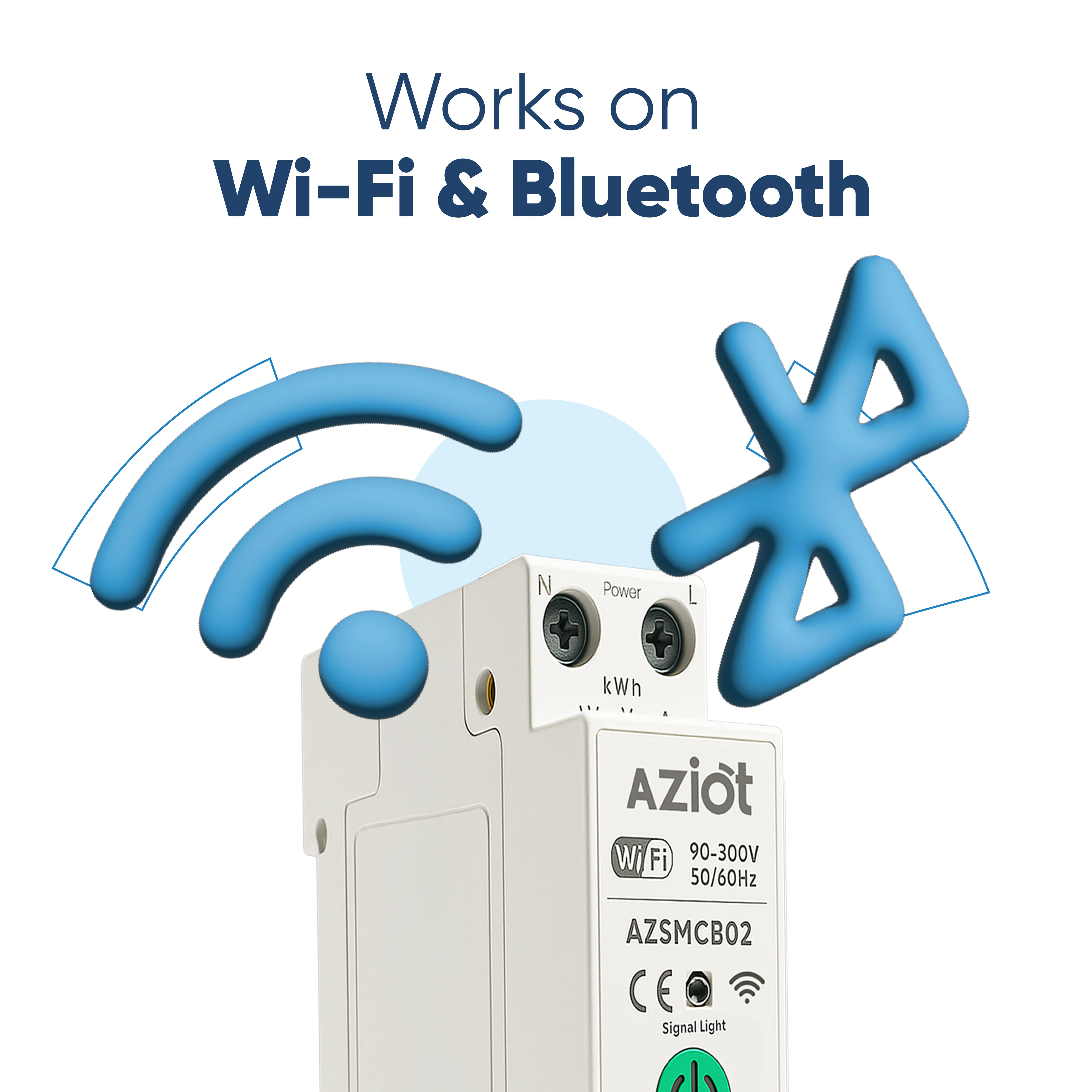 AZIOT 1P 63A WiFi Smart Circuit Breaker with Power Monitoring, Remote & Voice Control | Over/Undervoltage & Overcurrent Protection | Works with EV Chargers, Heaters, Pumps | SmartLife App - Image 8