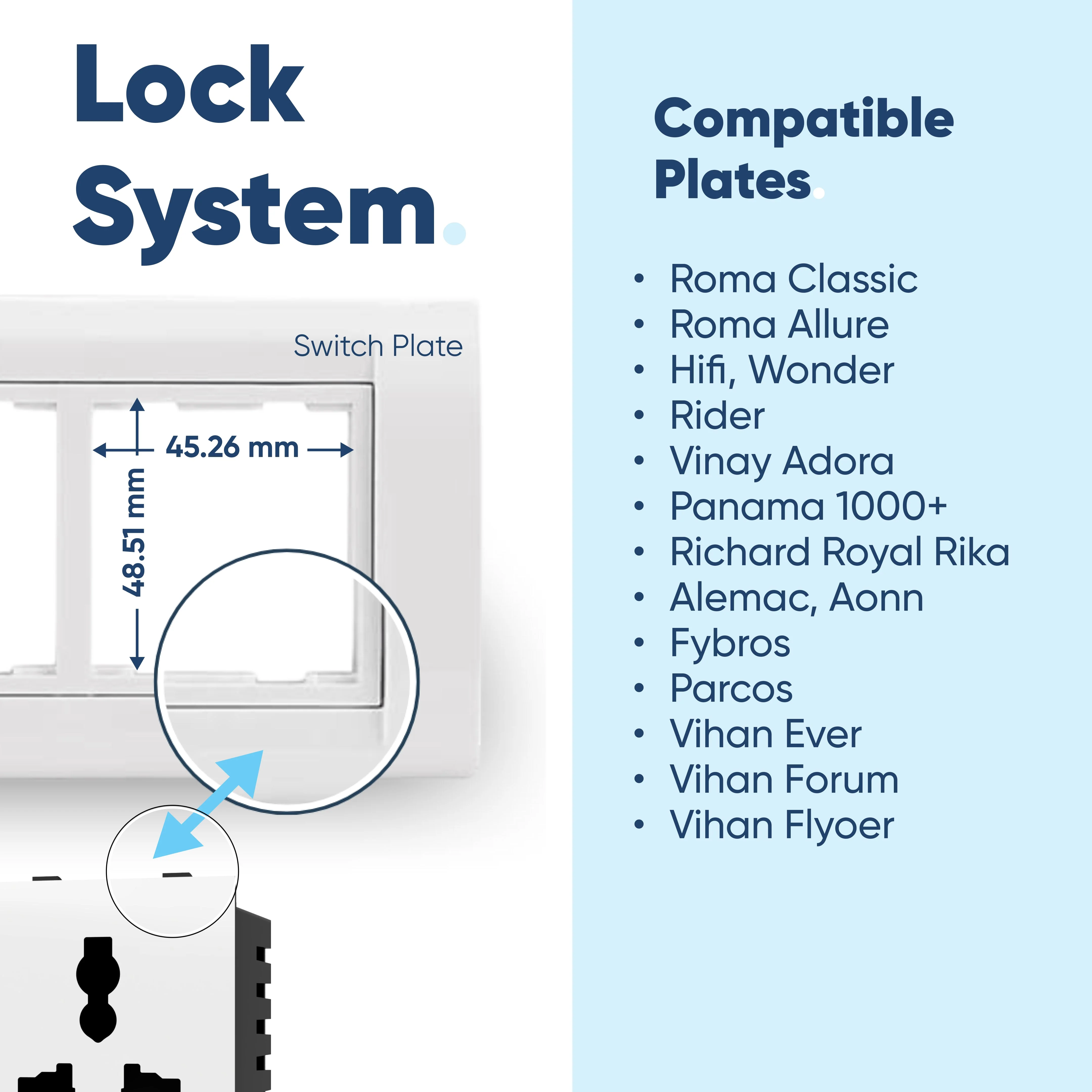 Aziot 6amps Modular Socket (Non-Smart) | Fits Regular Switch Plates - Image 4