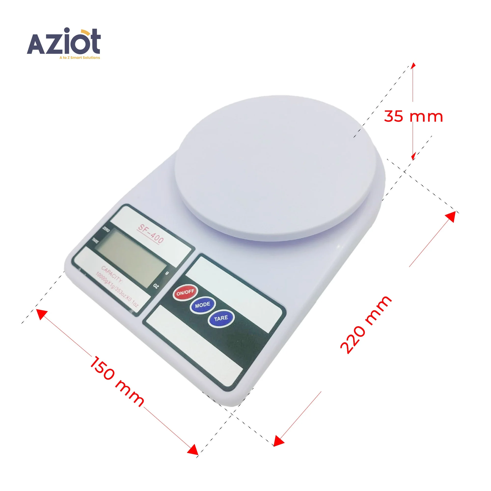 Aziot Digital Kitchen Weighing Machine for Home - Image 4