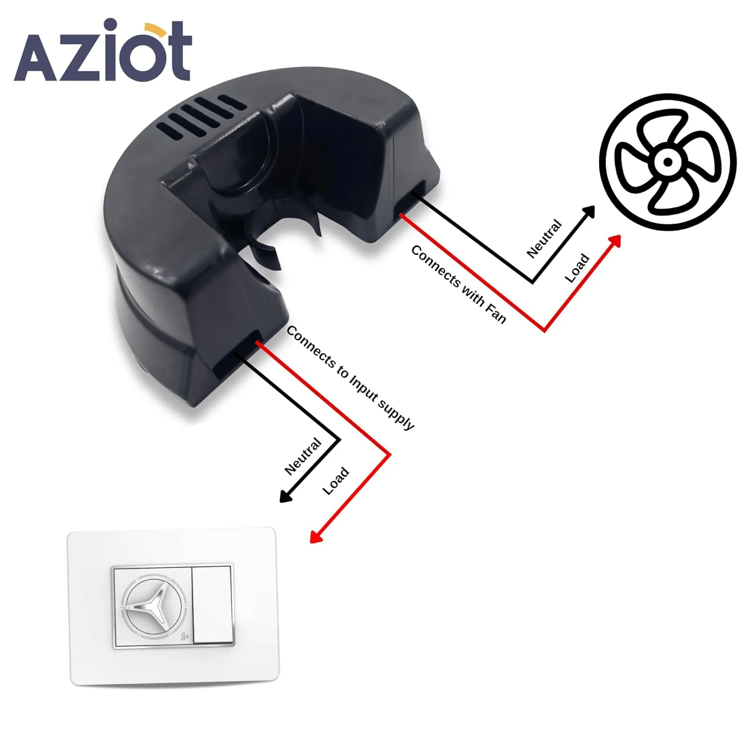 AZIOT Smart IOT Ceiling Fan Kit - Image 3