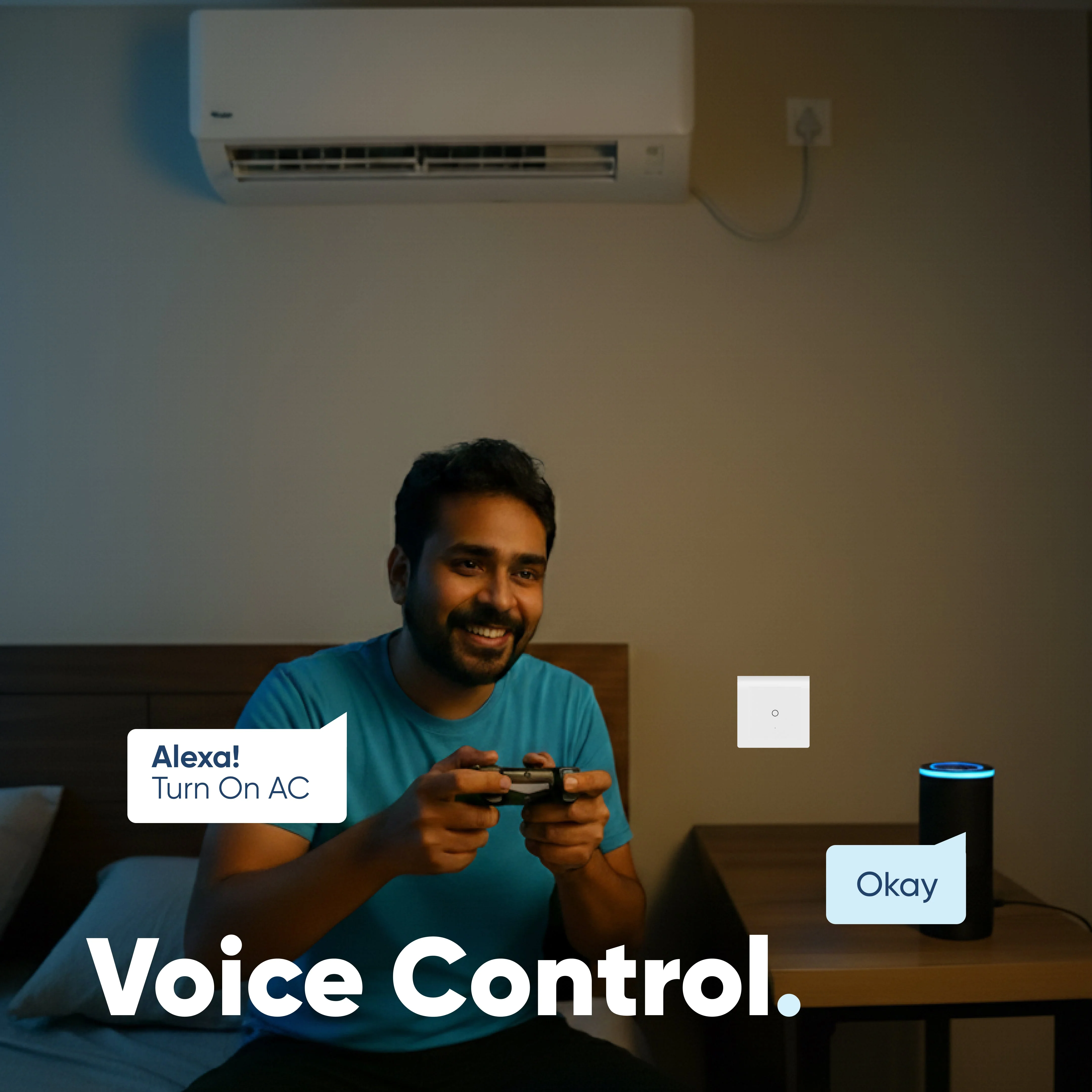 AZIOT SMART MODULAR 1 GANG TOUCH SWITCH (25 amps)- WiFi/Bluetooth - Image 4