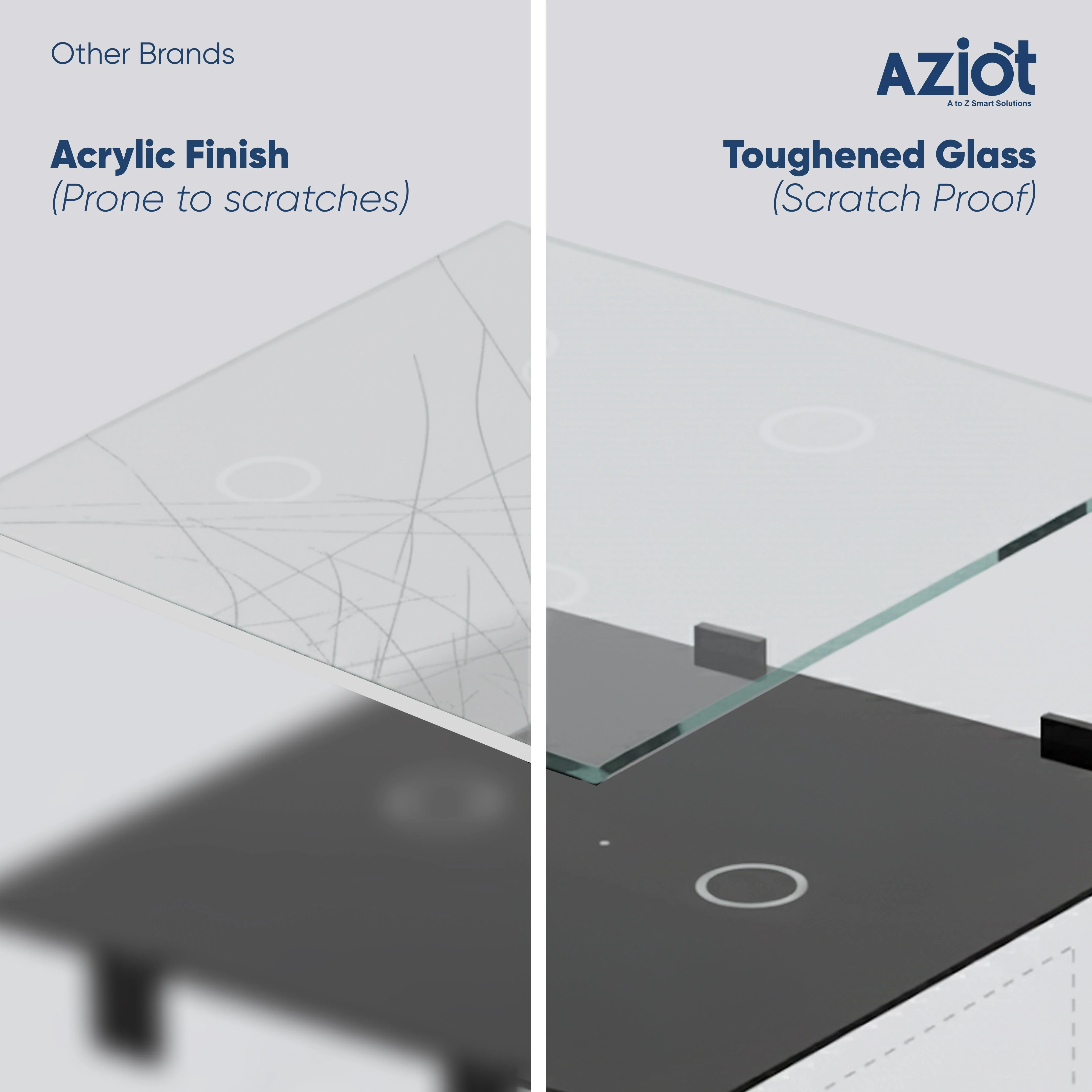 AZIOT SMART MODULAR 2 GANG TOUCH SWITCH (16amp Each)- WiFi/Bluetooth - Image 19