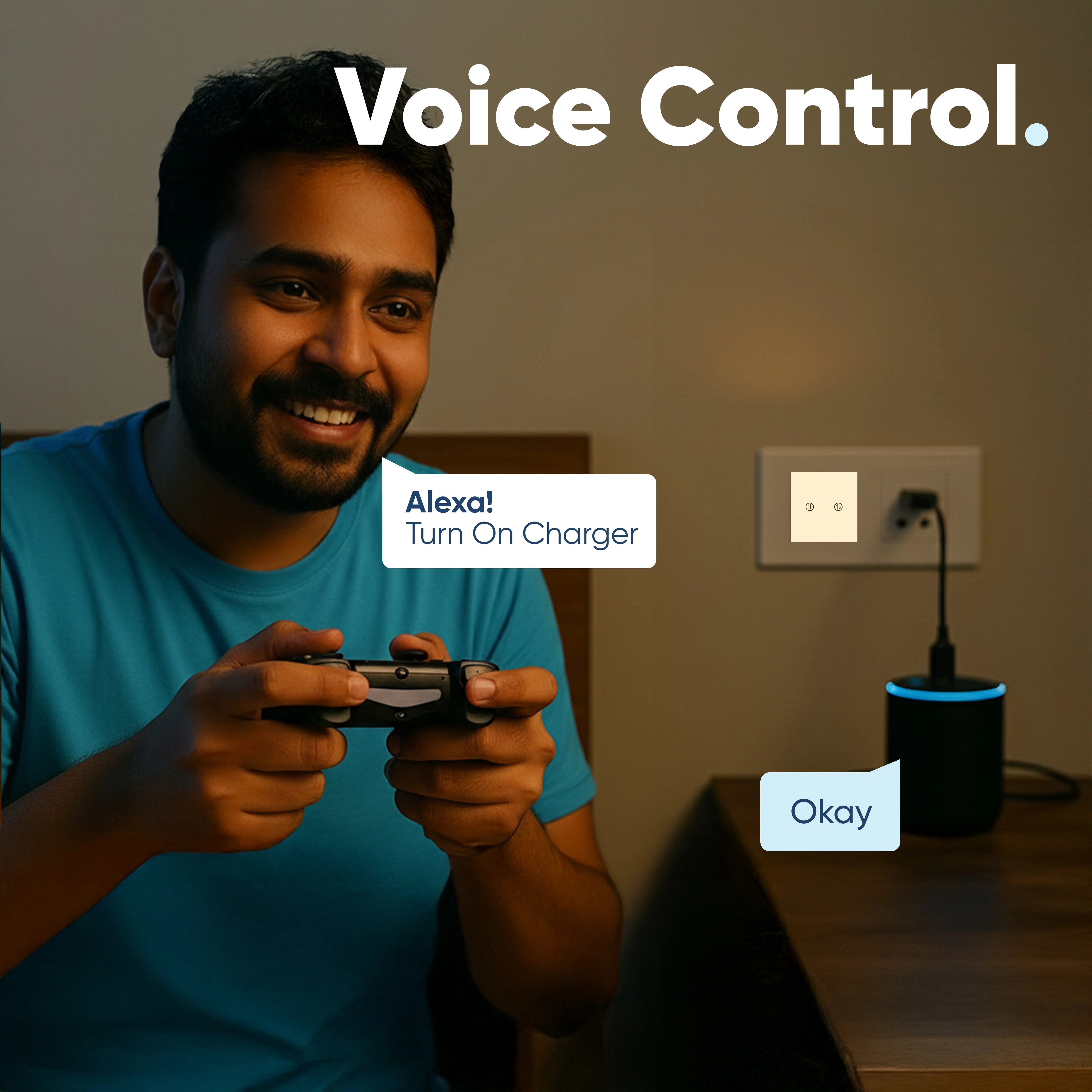 AZIOT Smart Modular 2 Way Gang Touch Switch (16 Amps each)- WiFi/Bluetooth - Image 4