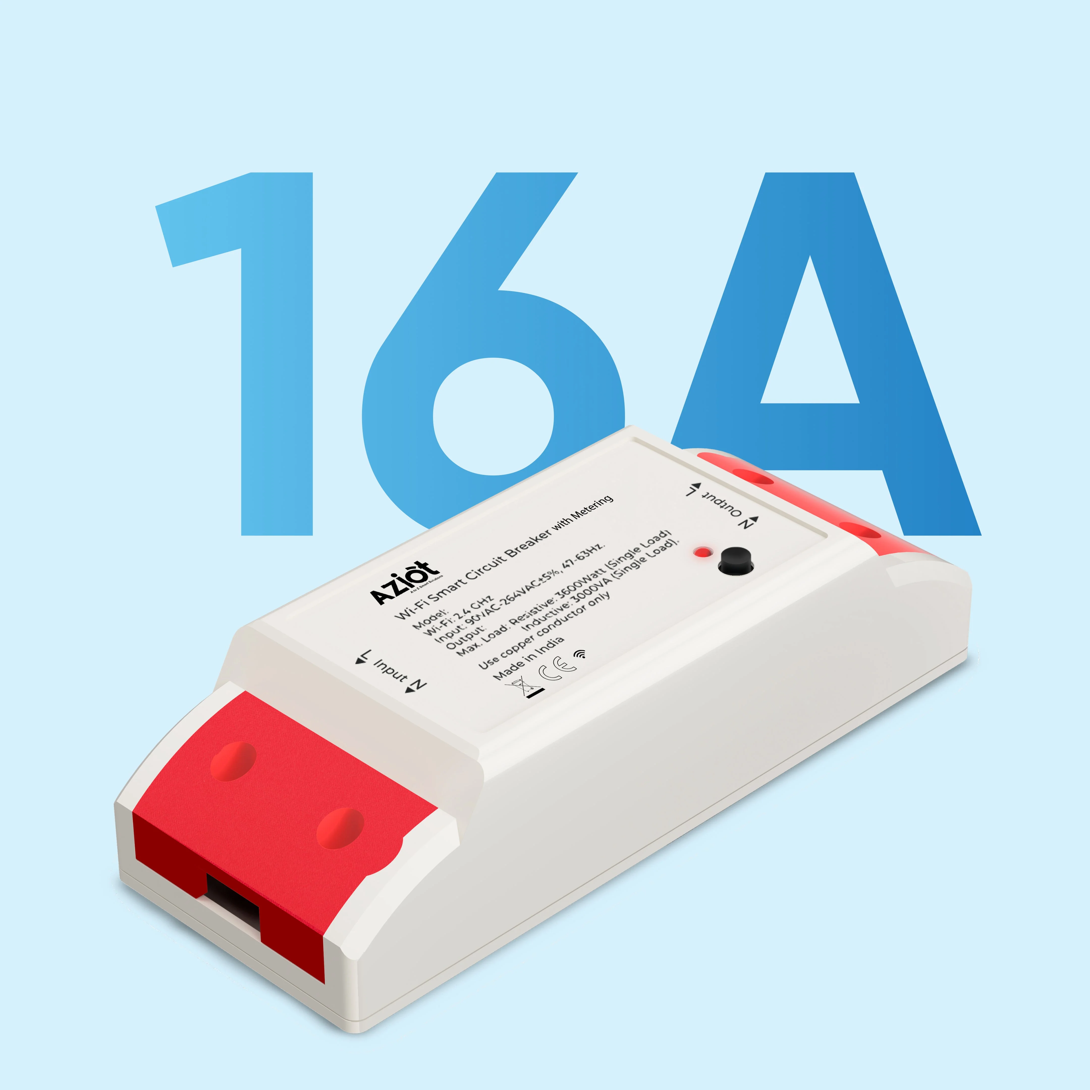 Aziot WiFi + BLE Smart Circuit Breaker with Energy Metering - 16Amp - Image 8