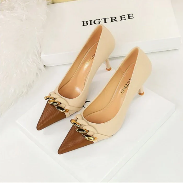 Azure Two Tone Heels - Image 4