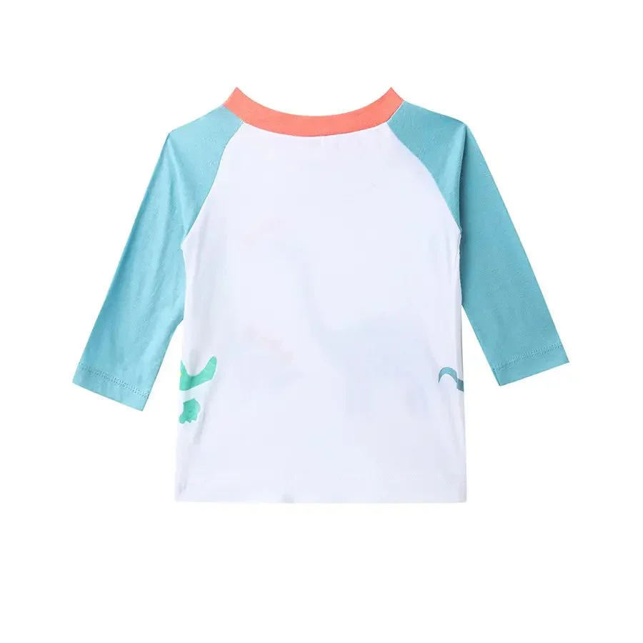 Baby Boy Dino Print Full Sleeve Baby T-Shirt Set (Pack Of 3) - Image 7