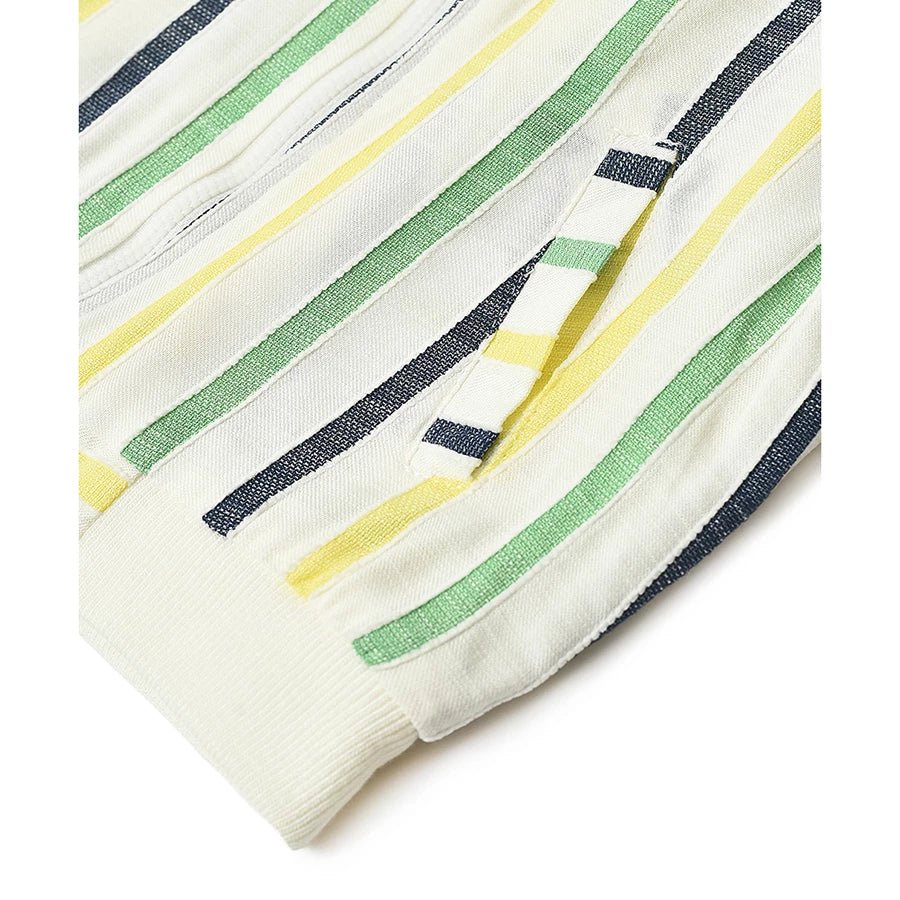 Baby Boys Striped Jacket- Cream - Image 5
