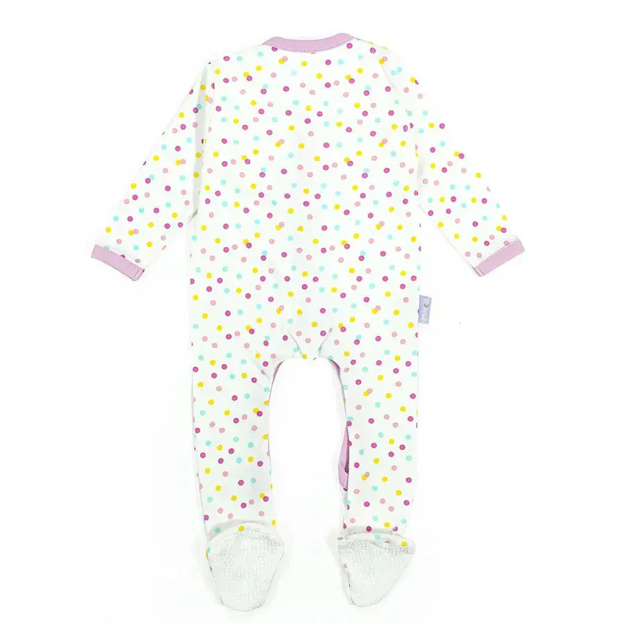 Baby Girl Comfy Knitted Sleep Suit For Newborn - Unicorn ( Pack Of 2) - Image 4