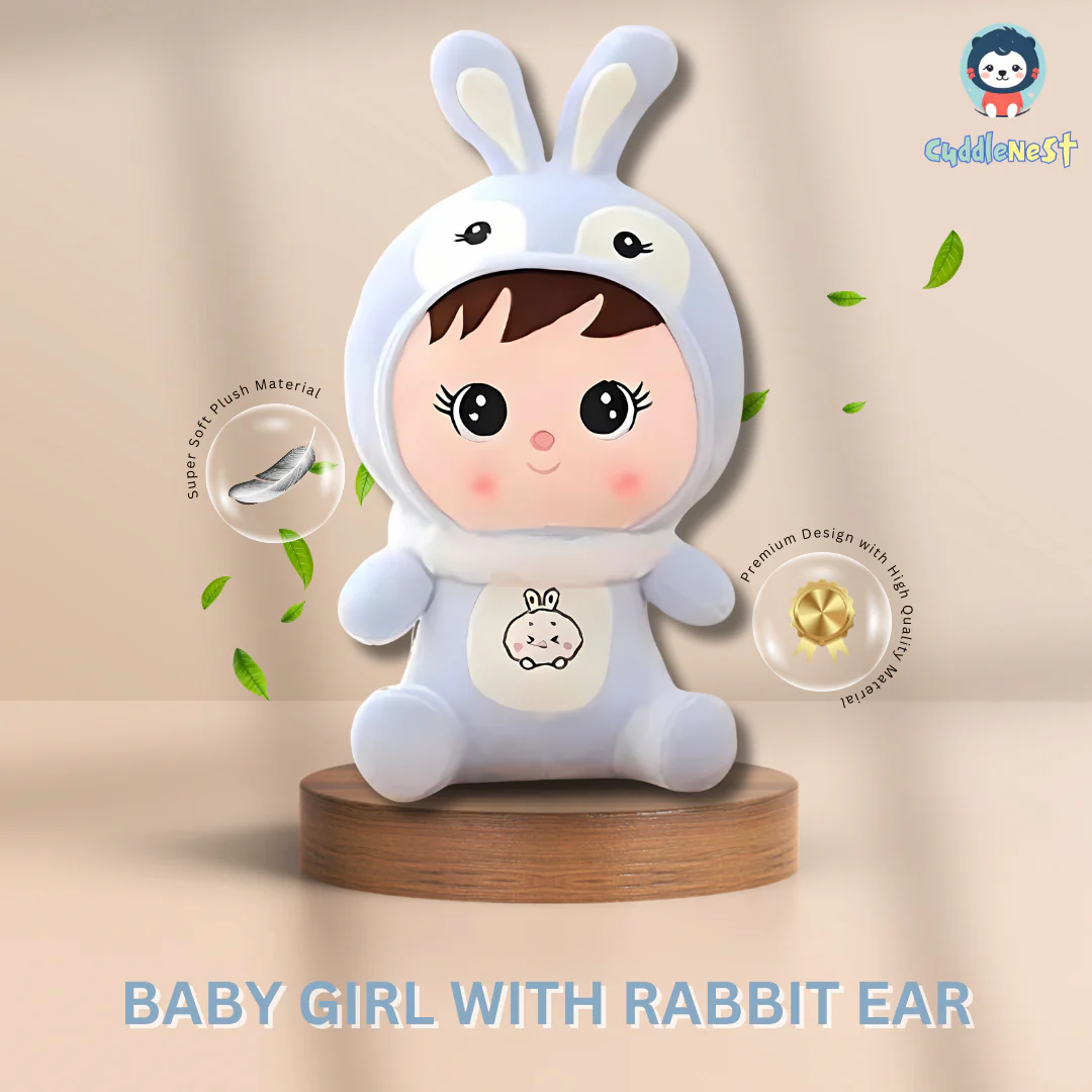 Baby Girl with Rabbit Ear - Image 5