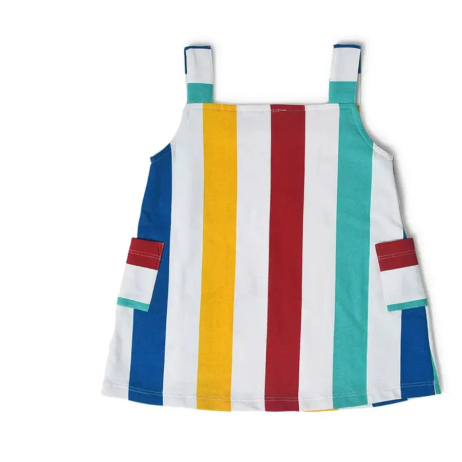 Baby Girls Striped Dress - Image 2