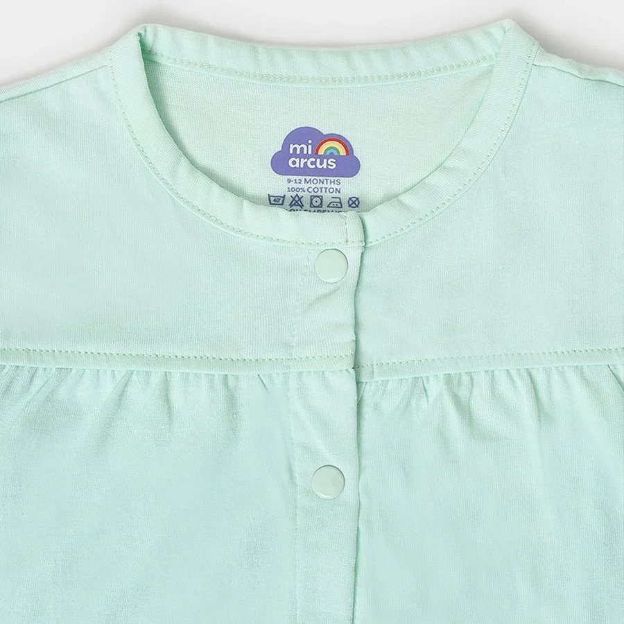 Baby Girls Striped - Front Open Vest & Legging Set - Image 4