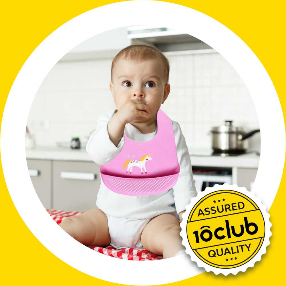 Baby Waterproof Silicone Bib With Pocket | Set Of 2 - Image 17