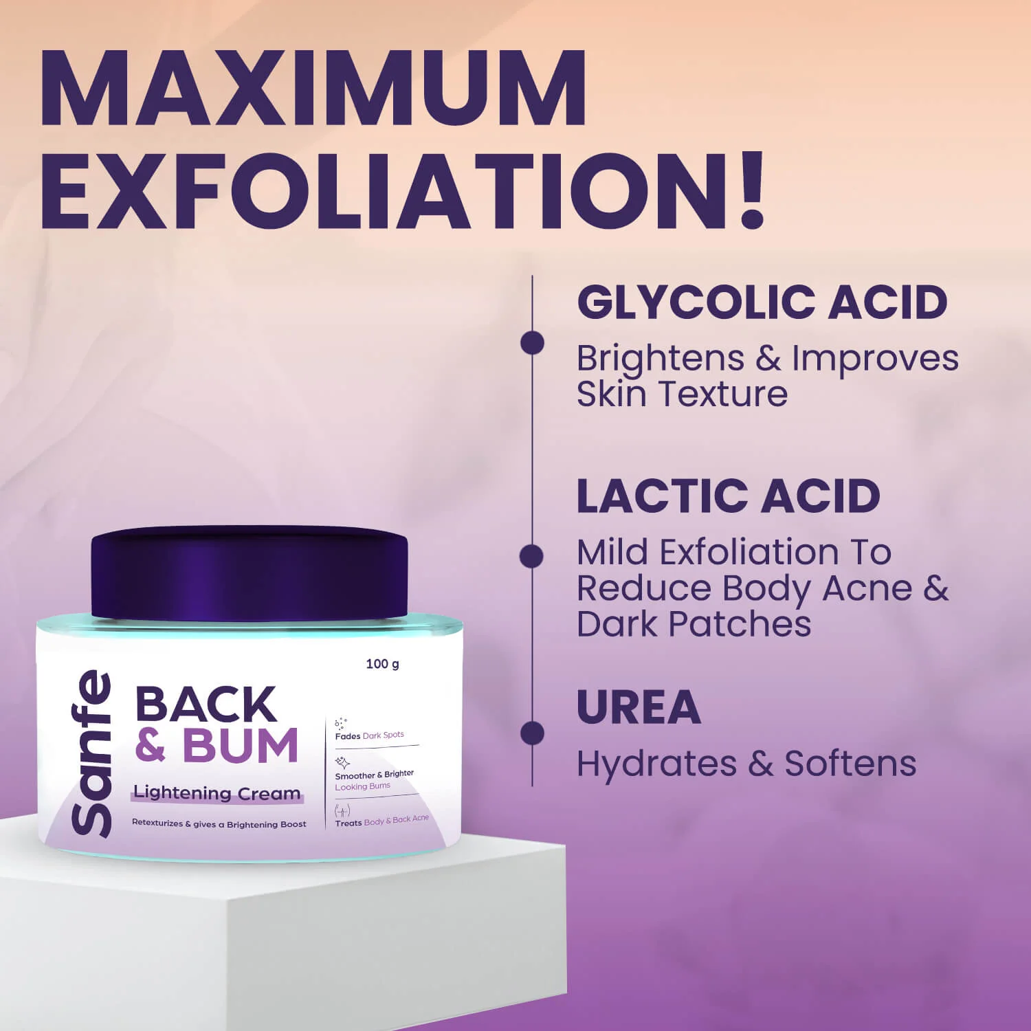 Back and Bum lightening Cream - 100gm - Image 6
