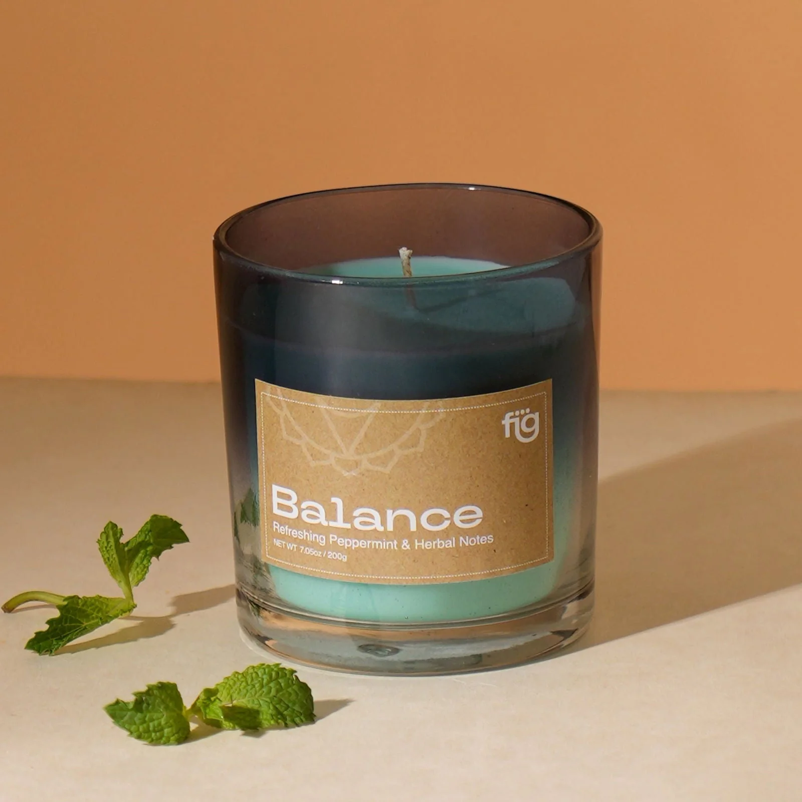Balance Peppermint Vegan Wax Scented Candle - Image 2