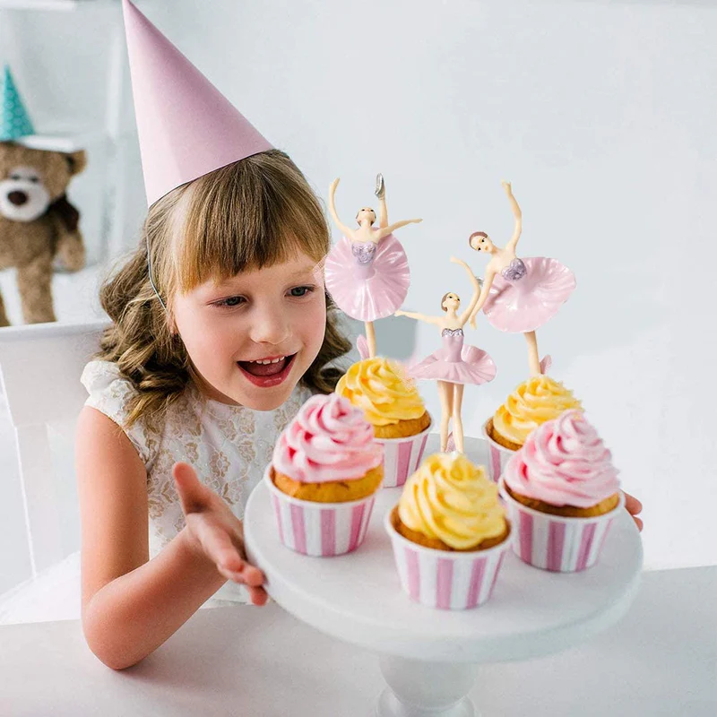 Ballet Figurines Ballerina Dancer Cake Toppers  (Pack of 3) - Image 6