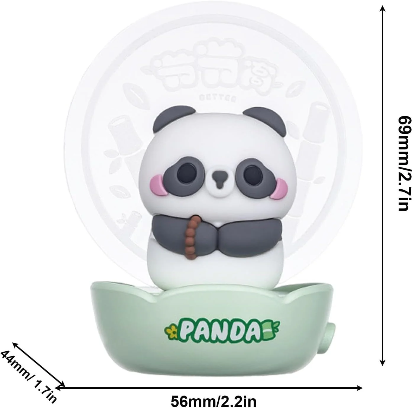 Bamboo: Panda LED Night Light with Rechargeable Battery, Soft Ambient Glow & Touch Control, Cute Bedside Lamp for Kids' Room & Nursery Décor - Image 5