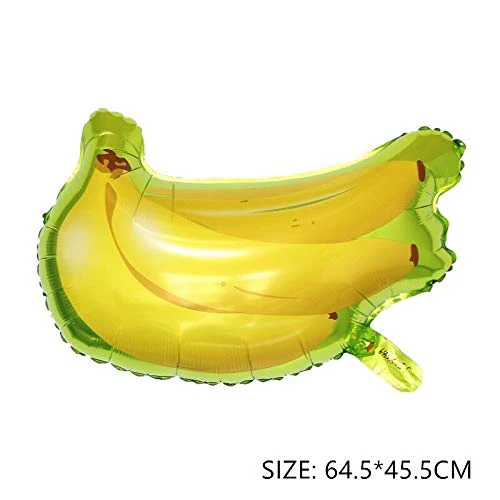 Banana Fruit Themed Foil Balloon Set (Multicolor) (Pack of 5) - Image 2