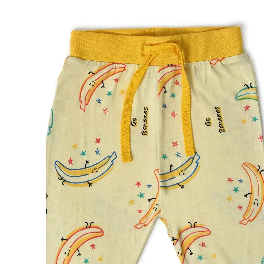 Banana Print Slumber Set (T-Shirt & Pyjama Set) - Image 9