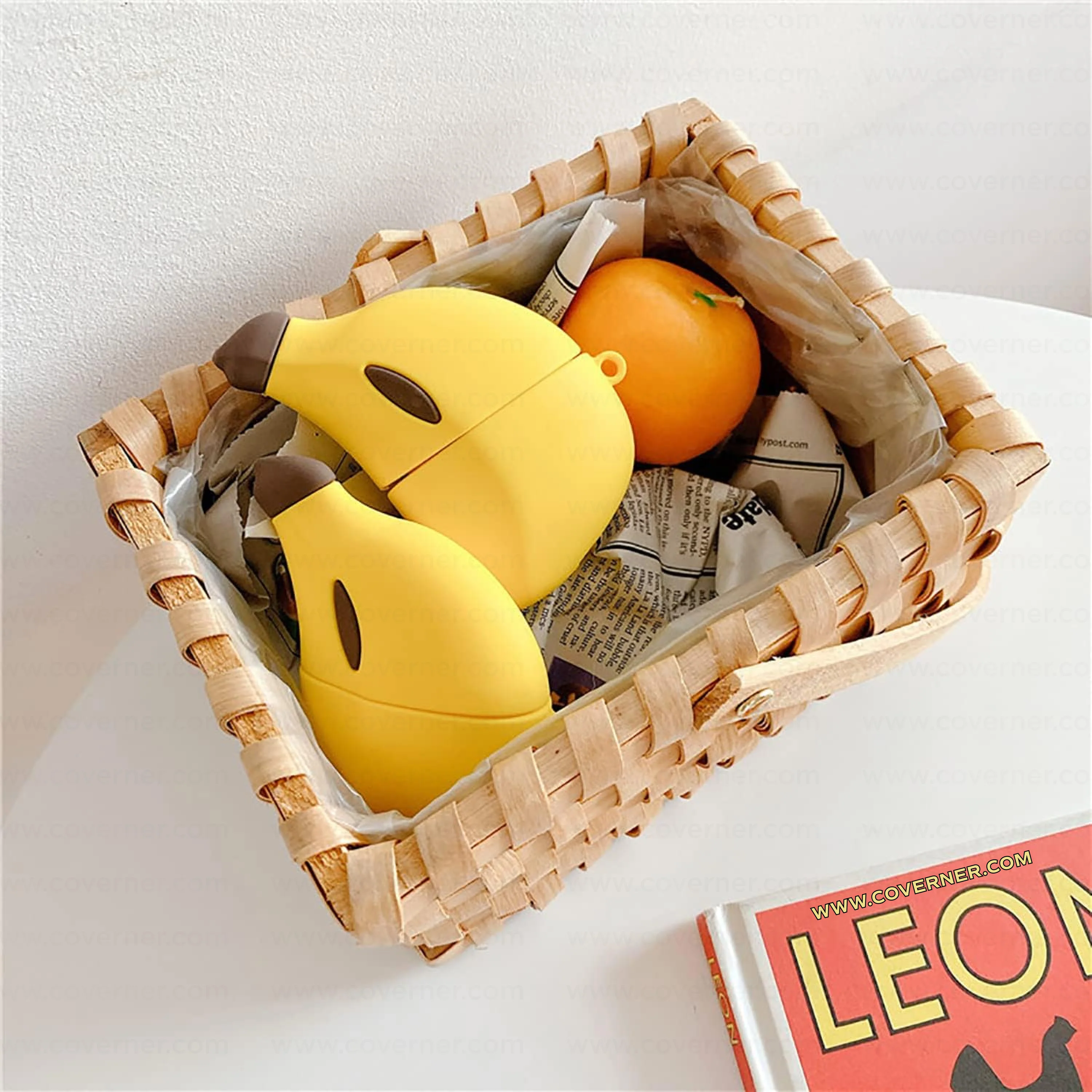 Banana Silicone AirPods Case – Limited Edition Funky Cover with Hook by Coverner India - Image 4